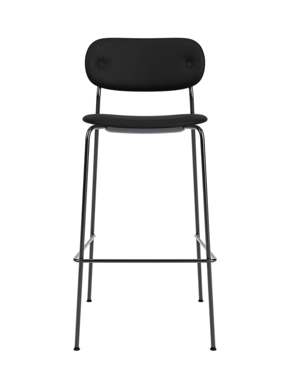 Upholstered stool CO black