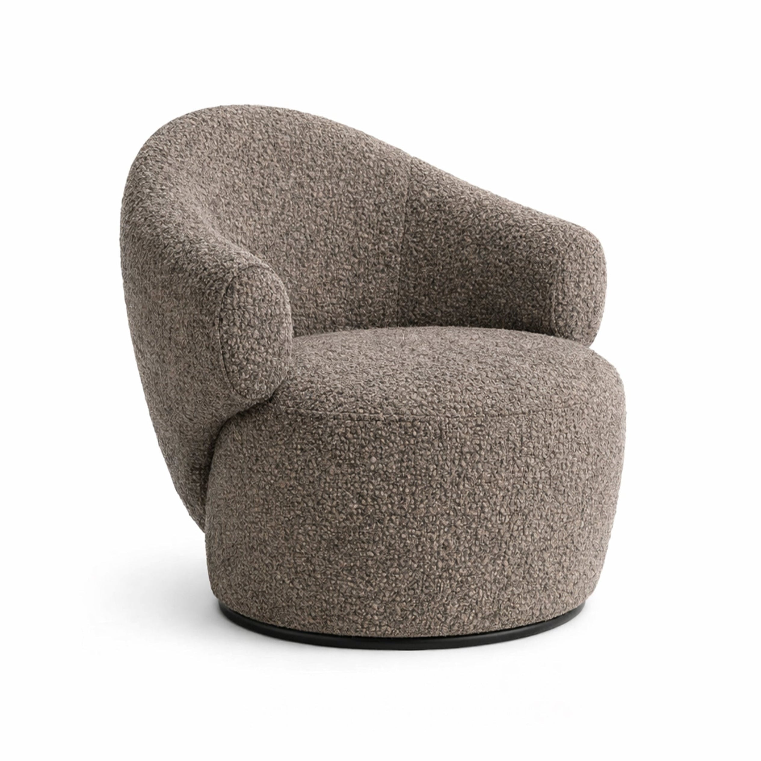 Fotel CONVA in bruin boucle