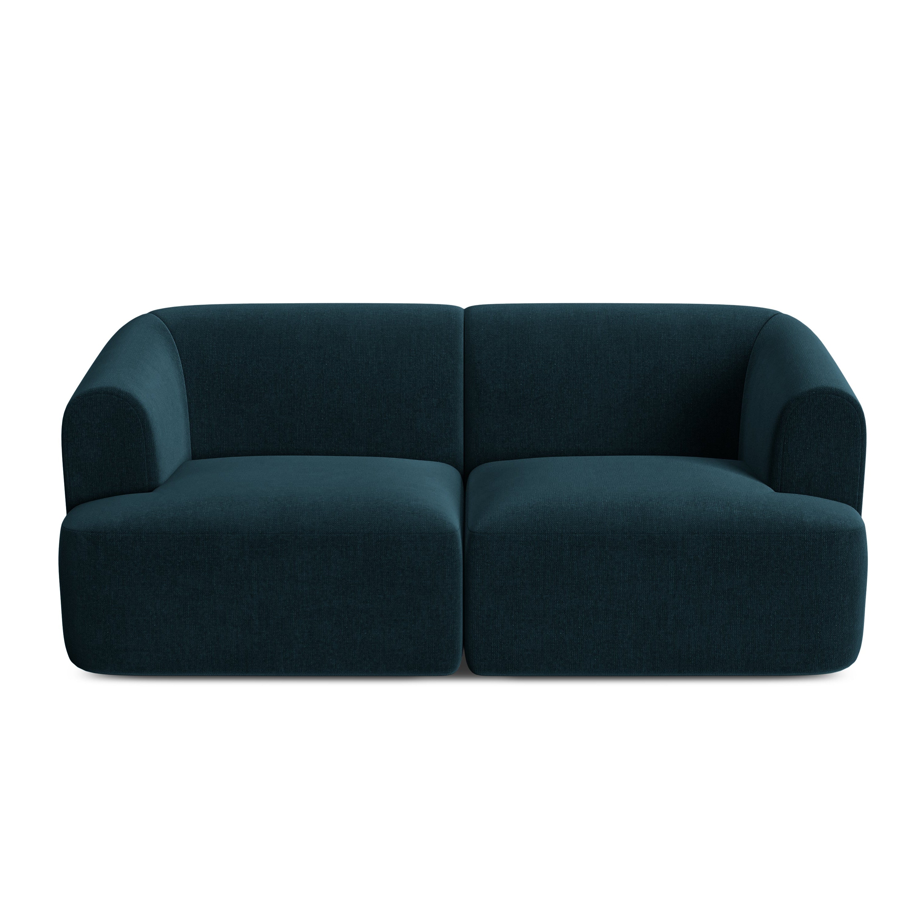 Velvet 2-Seater Sofa CAMPI Petrol