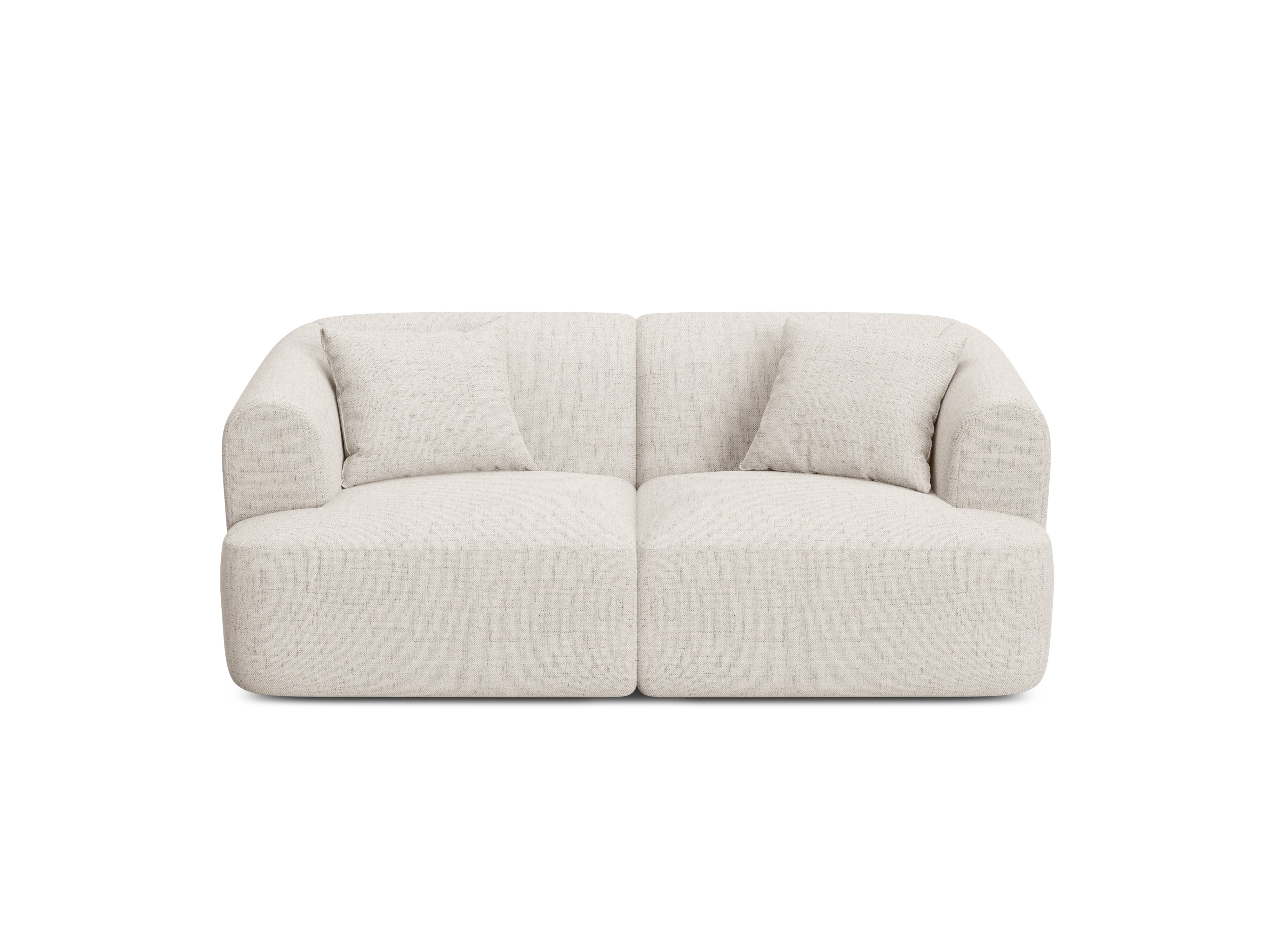 2-seater Sofa CAMPI cream chenille