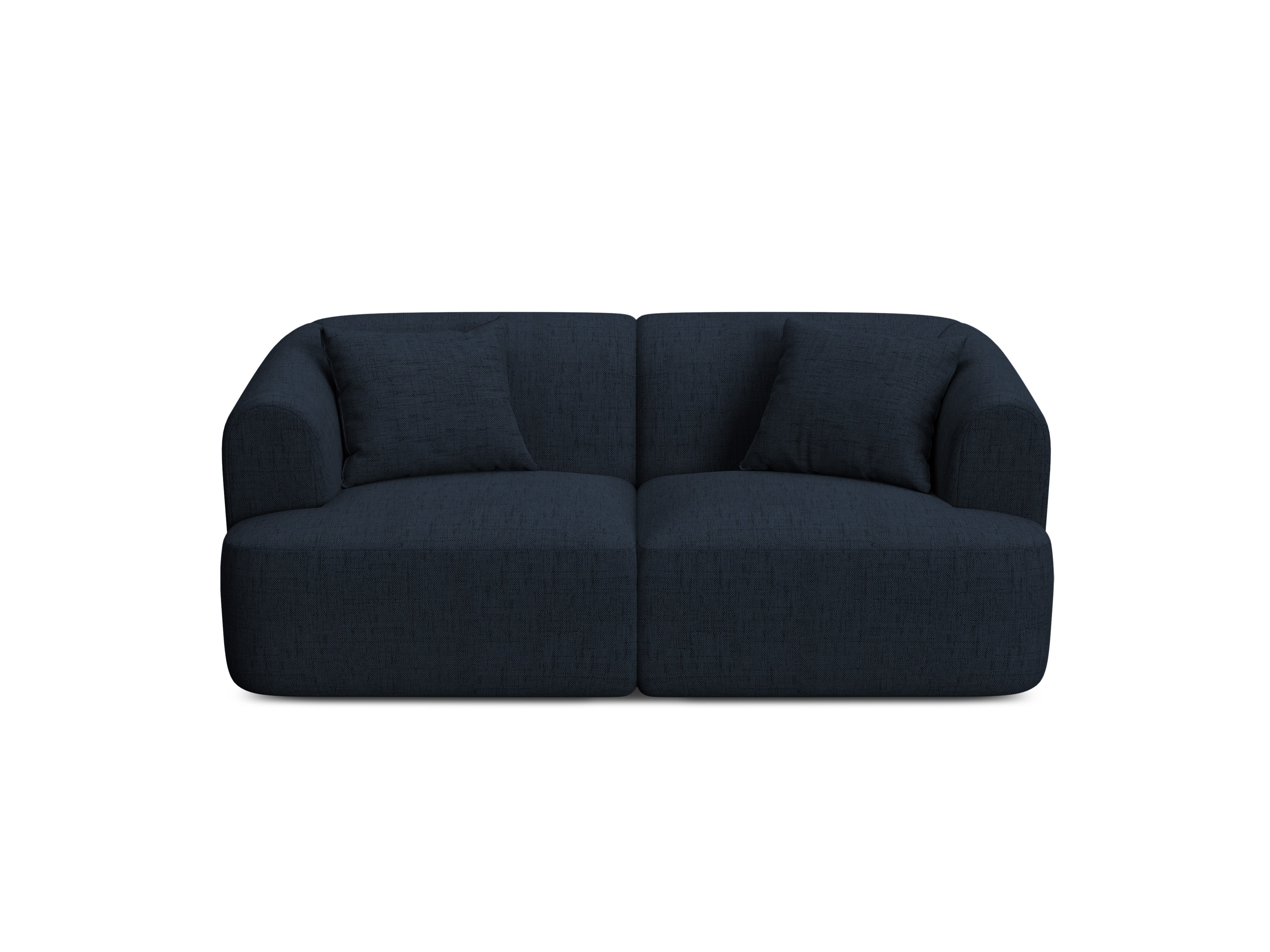 2-seater Sofa CAMPI blue chenille