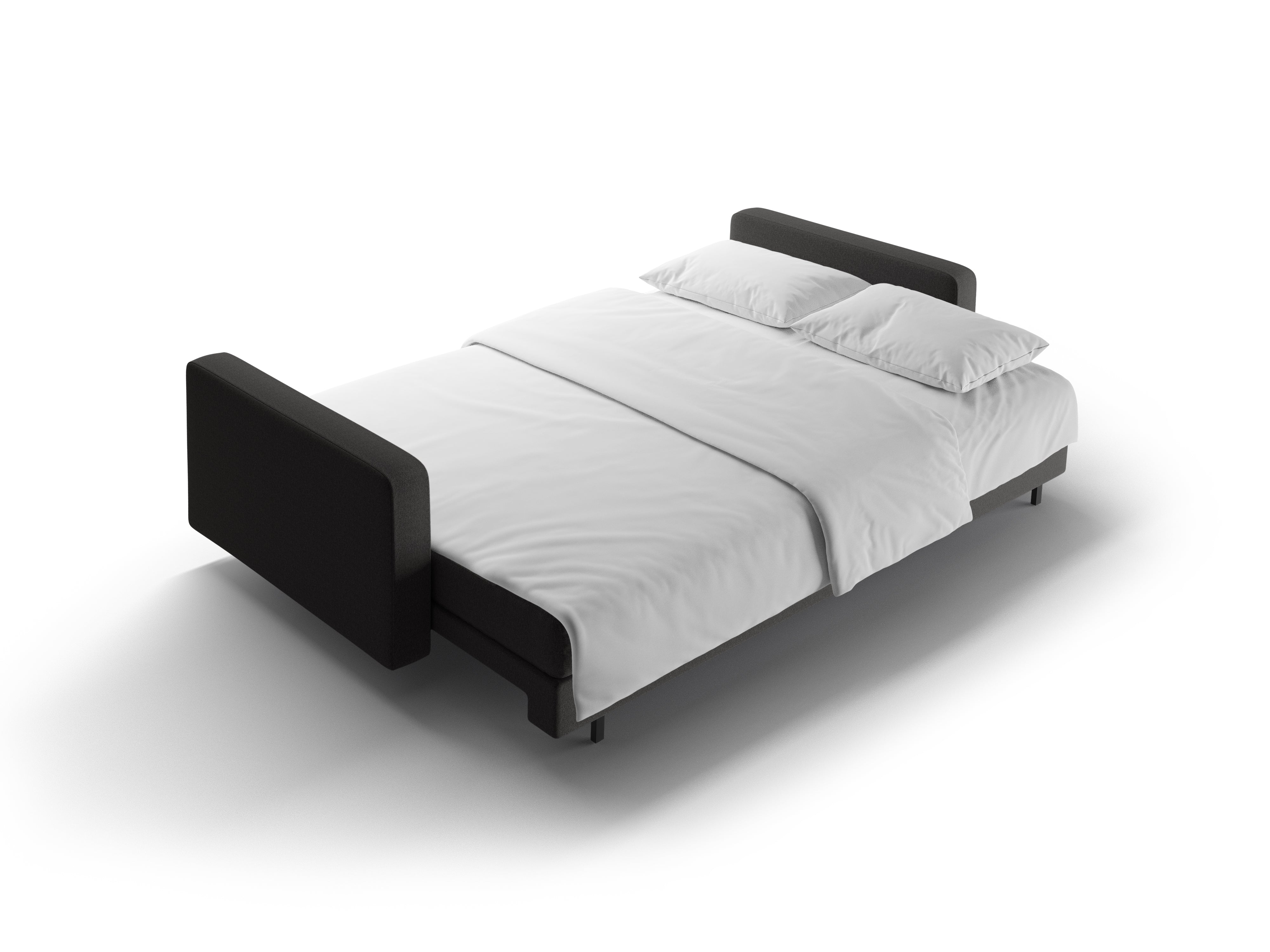 3-zitsbank met slaapfunctie BALI donkergrijs met zwarte basis