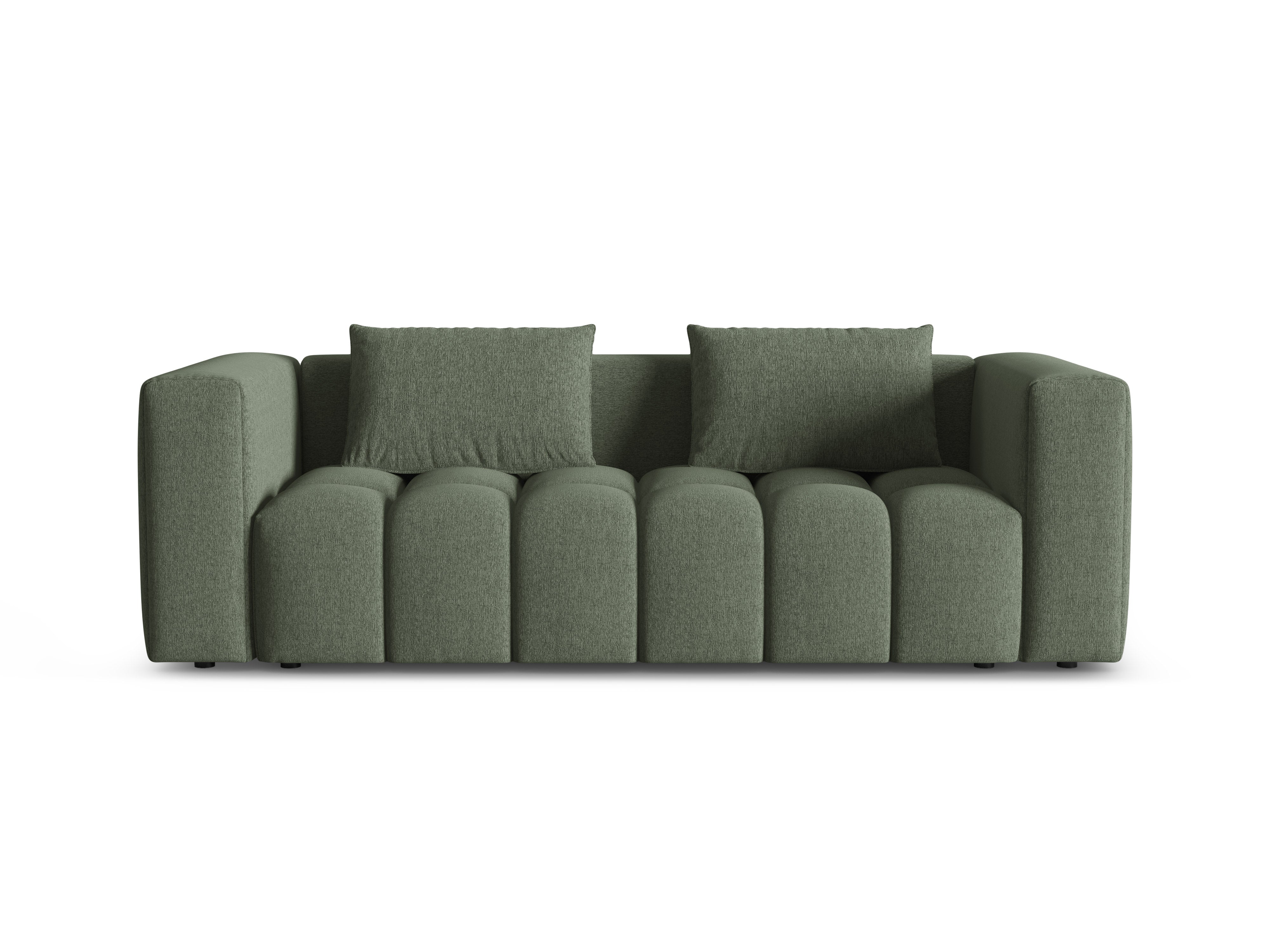 Sofa 3-osobowa z funkcją spania VERONA oliwkowy – Cosmopolitan Design
