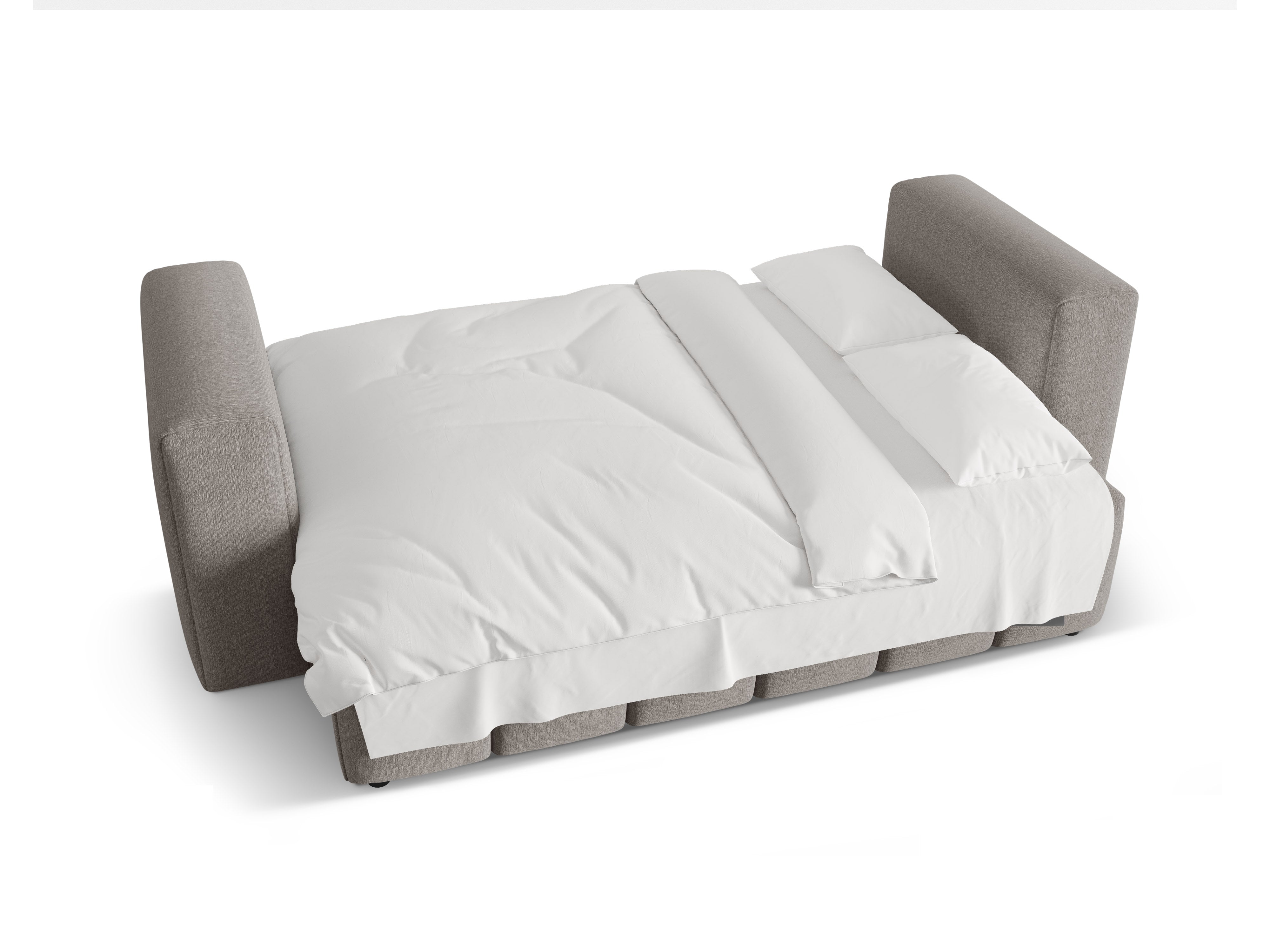 Sofa 3-osobowa z funkcją spania VERONA ciepły szary – Cosmopolitan Design