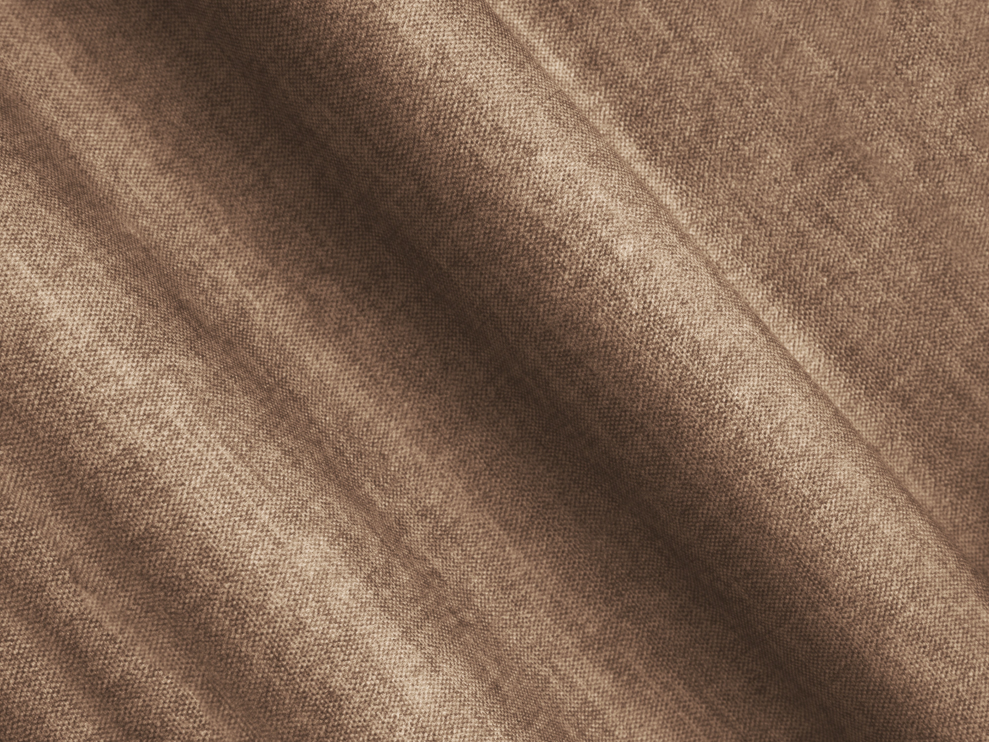 Sofa van fluweel 3-zits LINZ donkerbeige