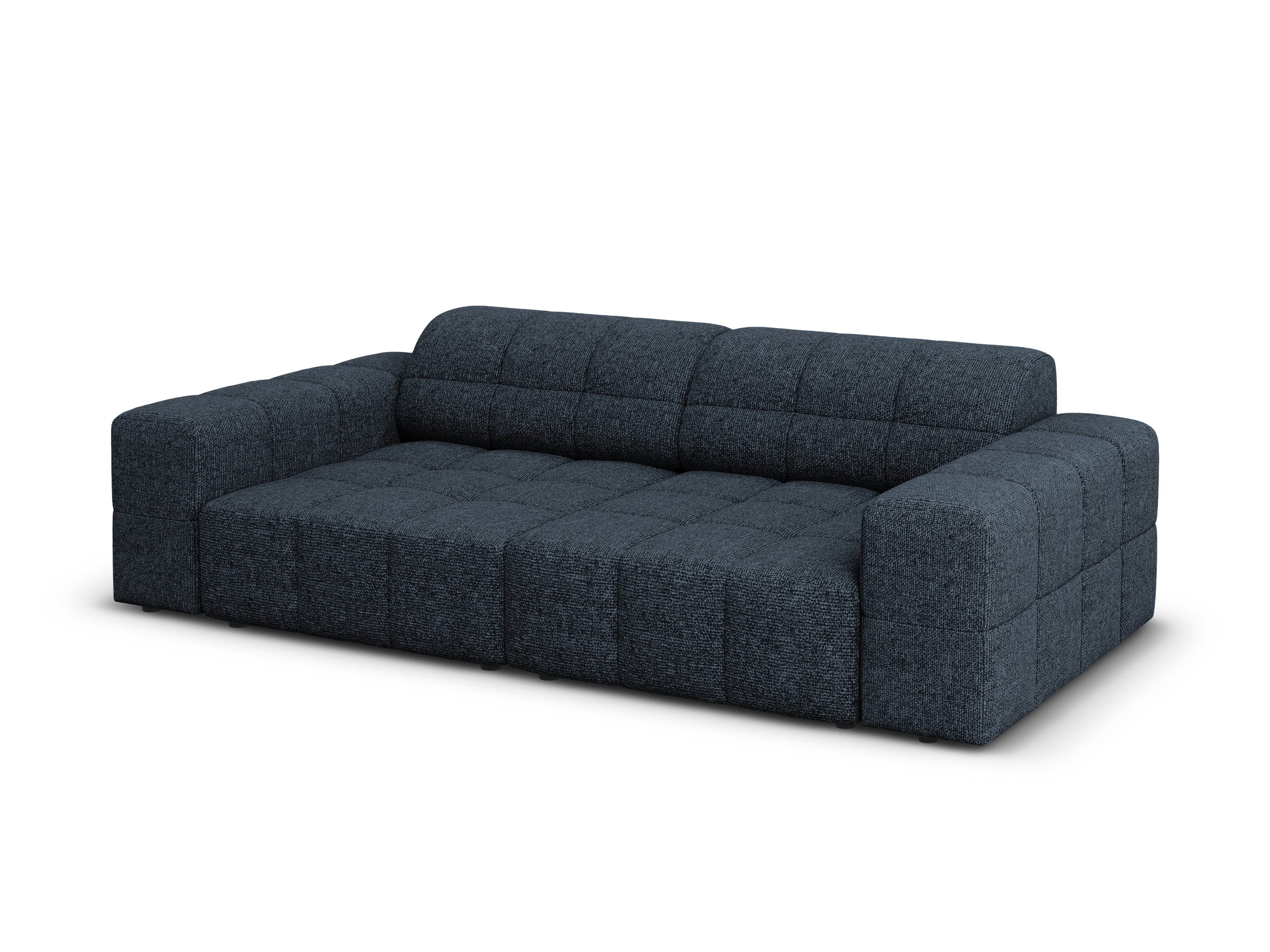 Sofa 3-osobowa CHICAGO niebieski szenil do salonu – Cosmopolitan Design