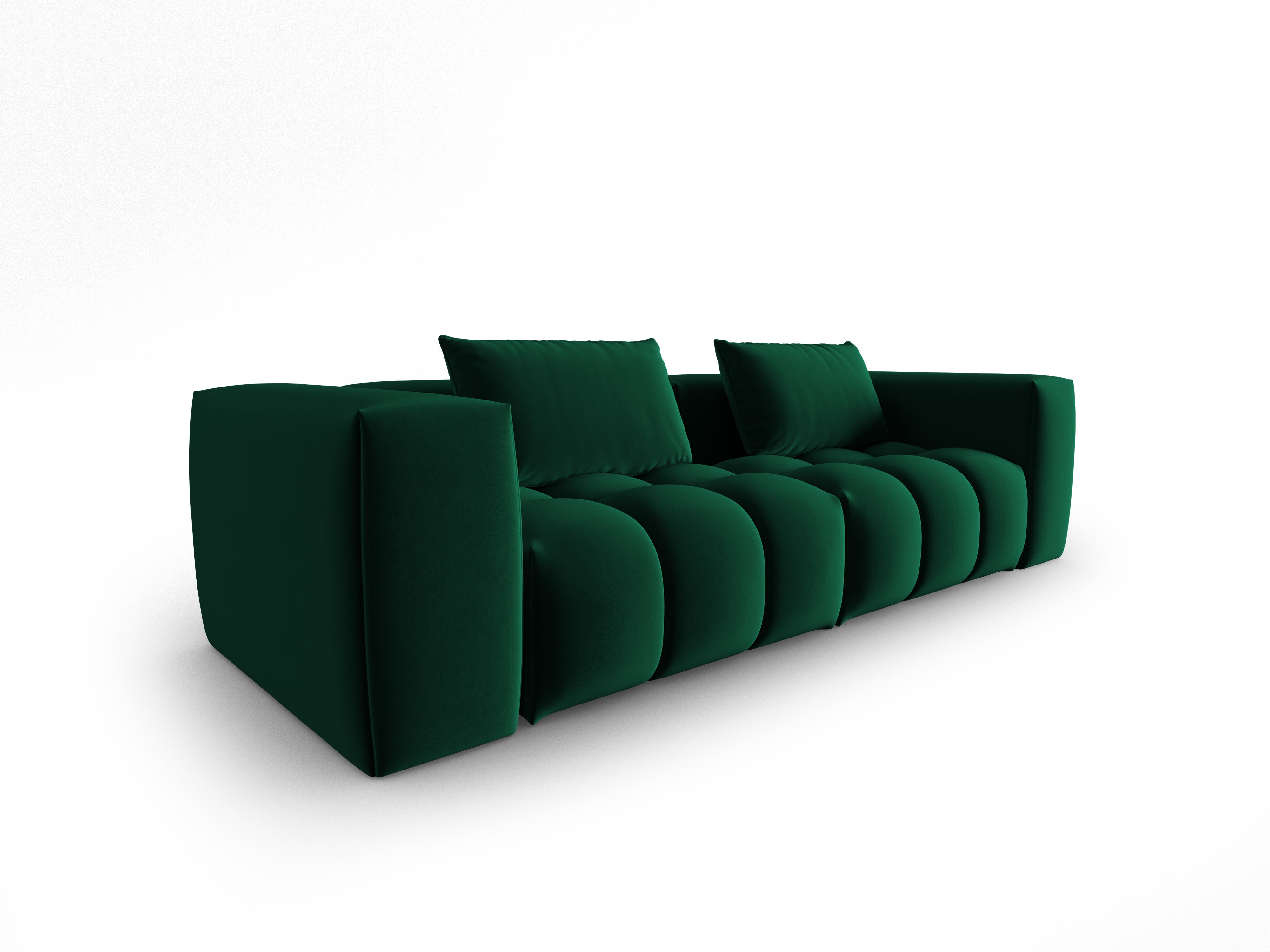 Sofa van fluweel 3-zits VERONA donkergroen