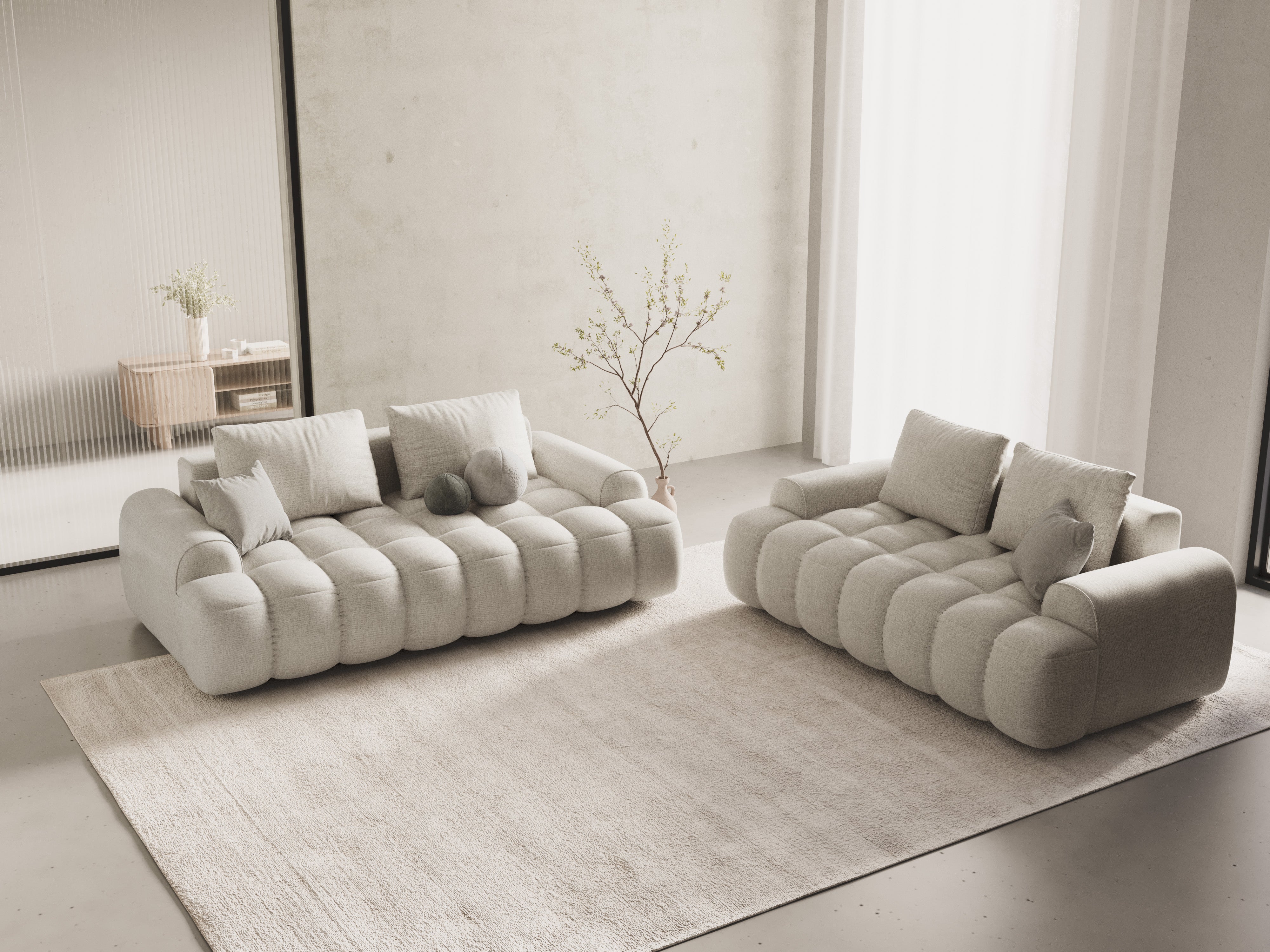 3-seater sofa LINZ cream