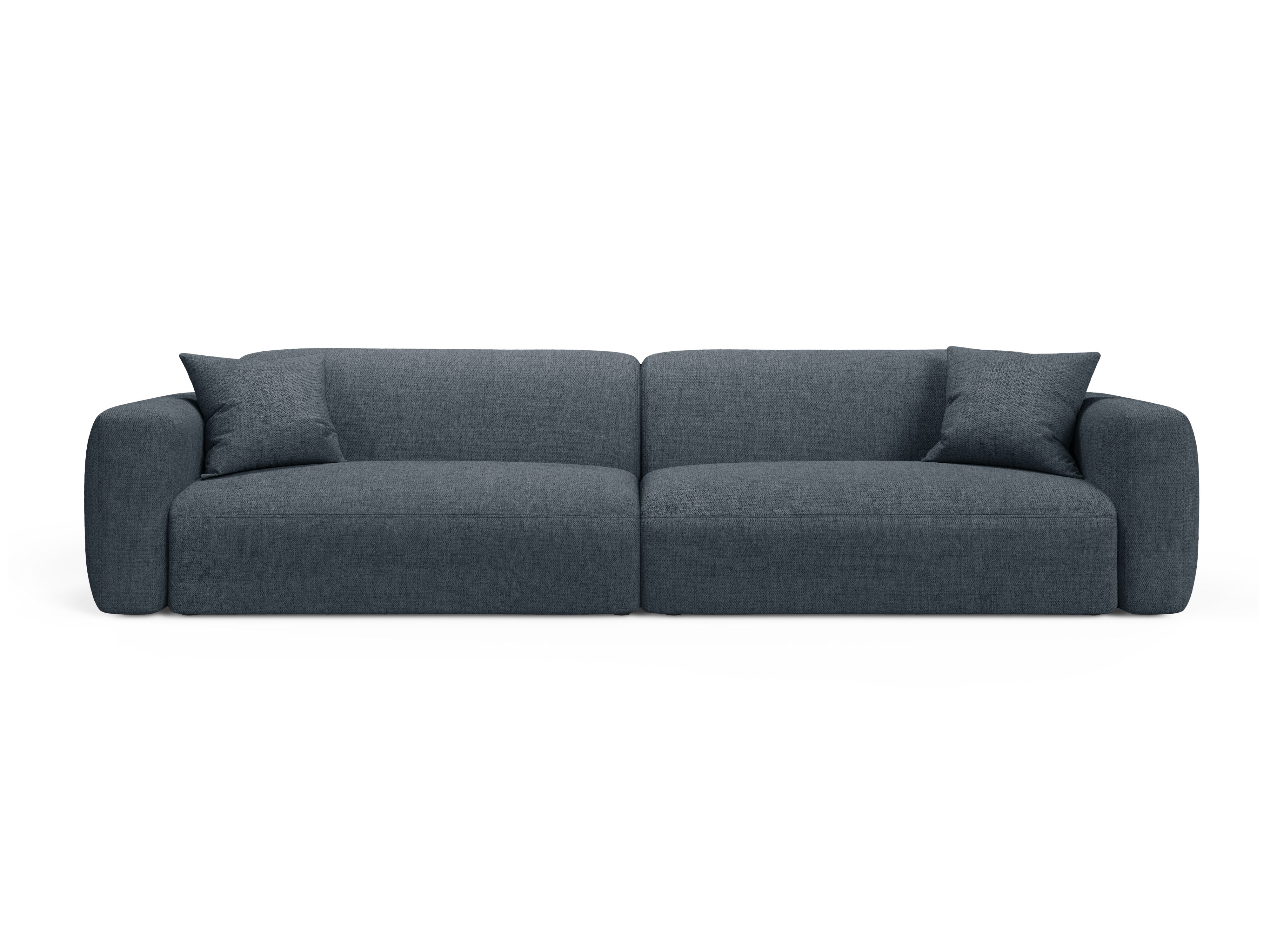 Sofa 4-persoons STRINO blauwe chenille