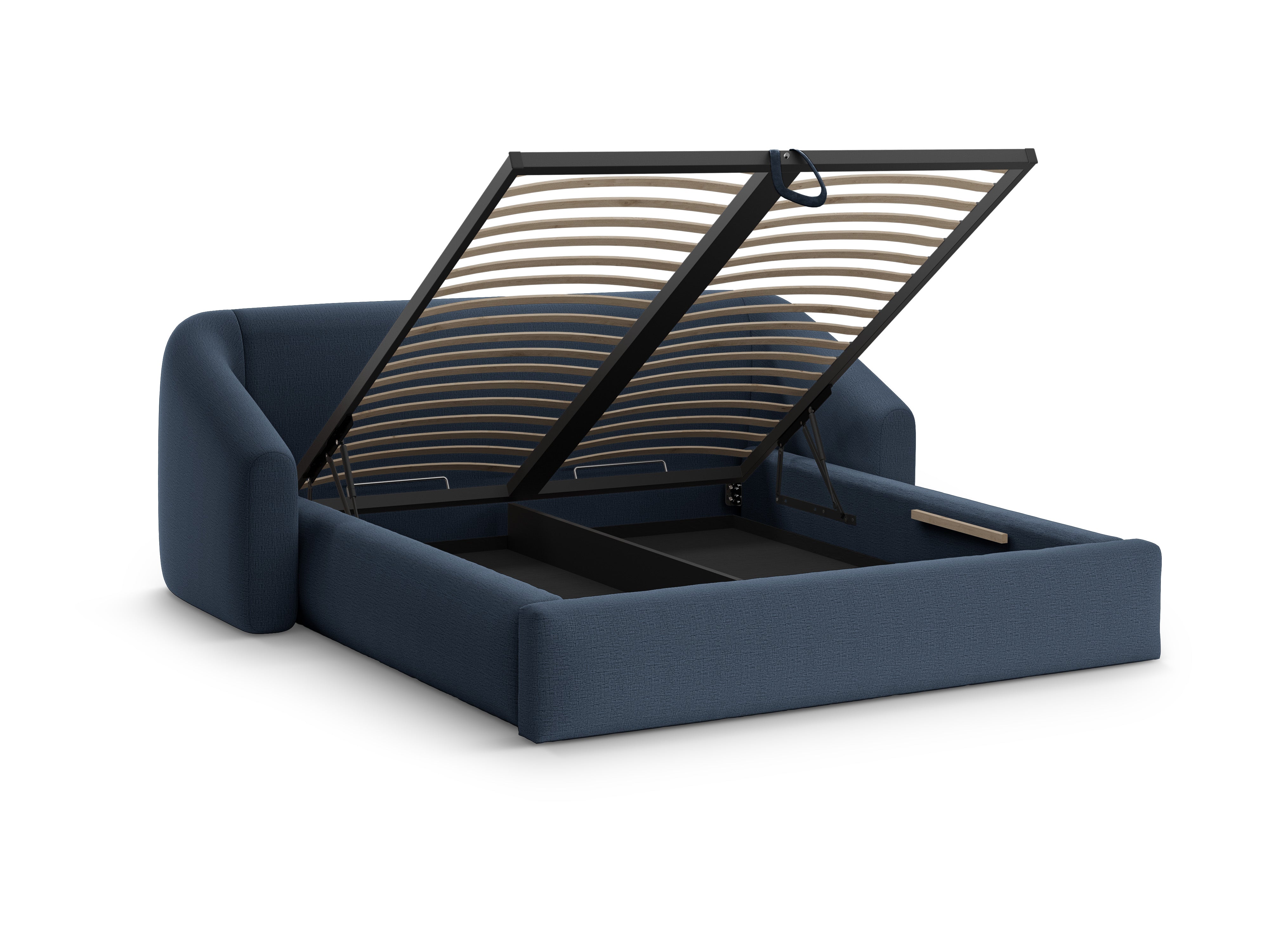 CAMPI bed blue chenille