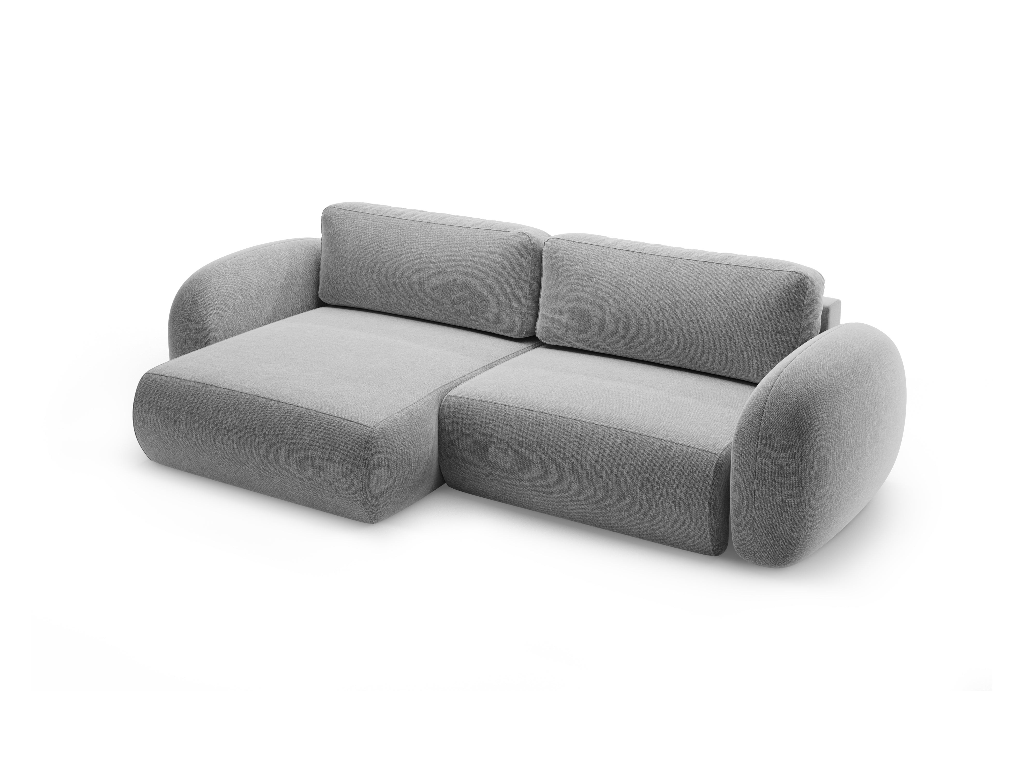 Universal corner sofa with sleeping function for 4 people TONALE gray