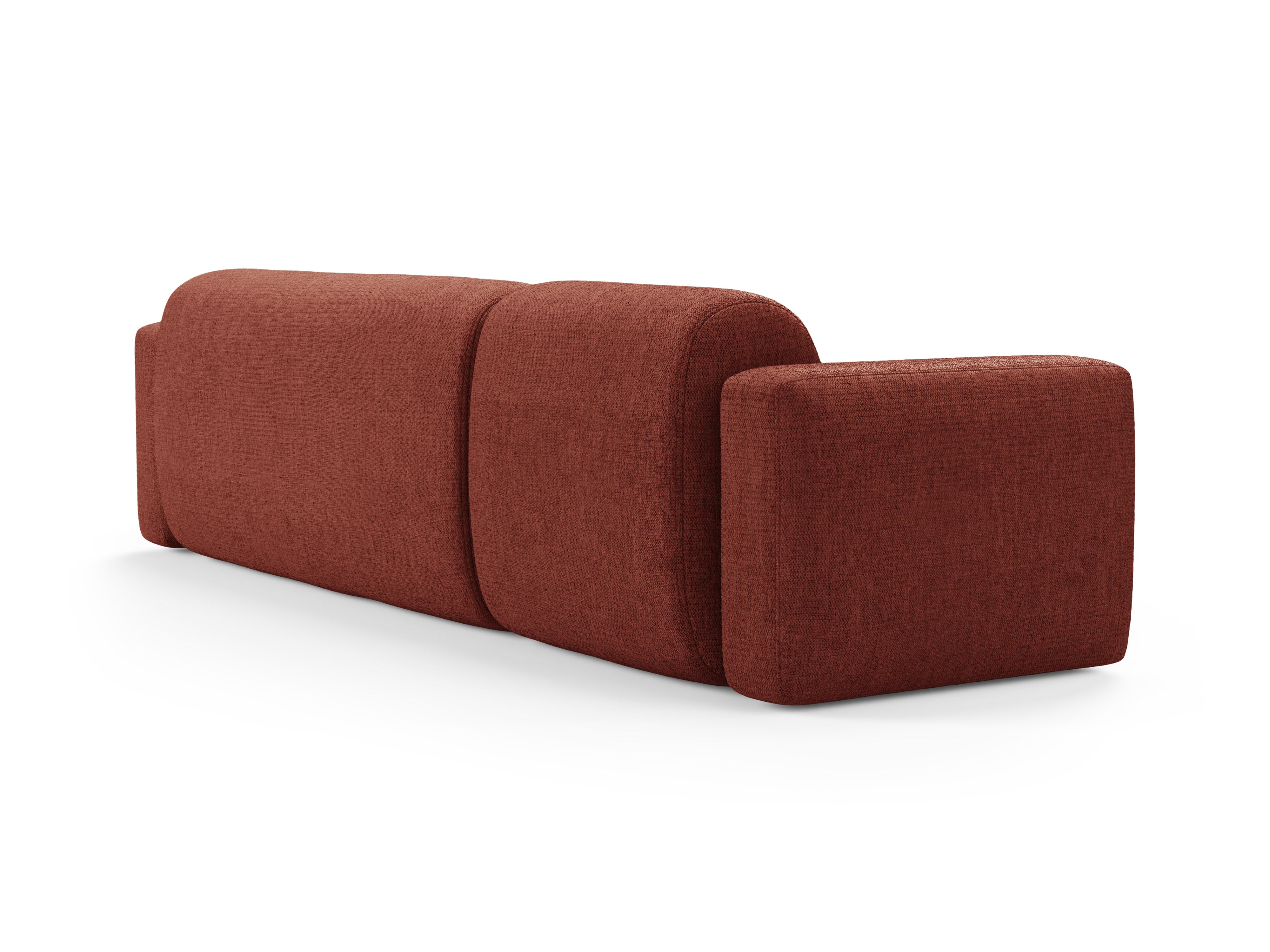Left-sided corner sofa STRINO coral chenille
