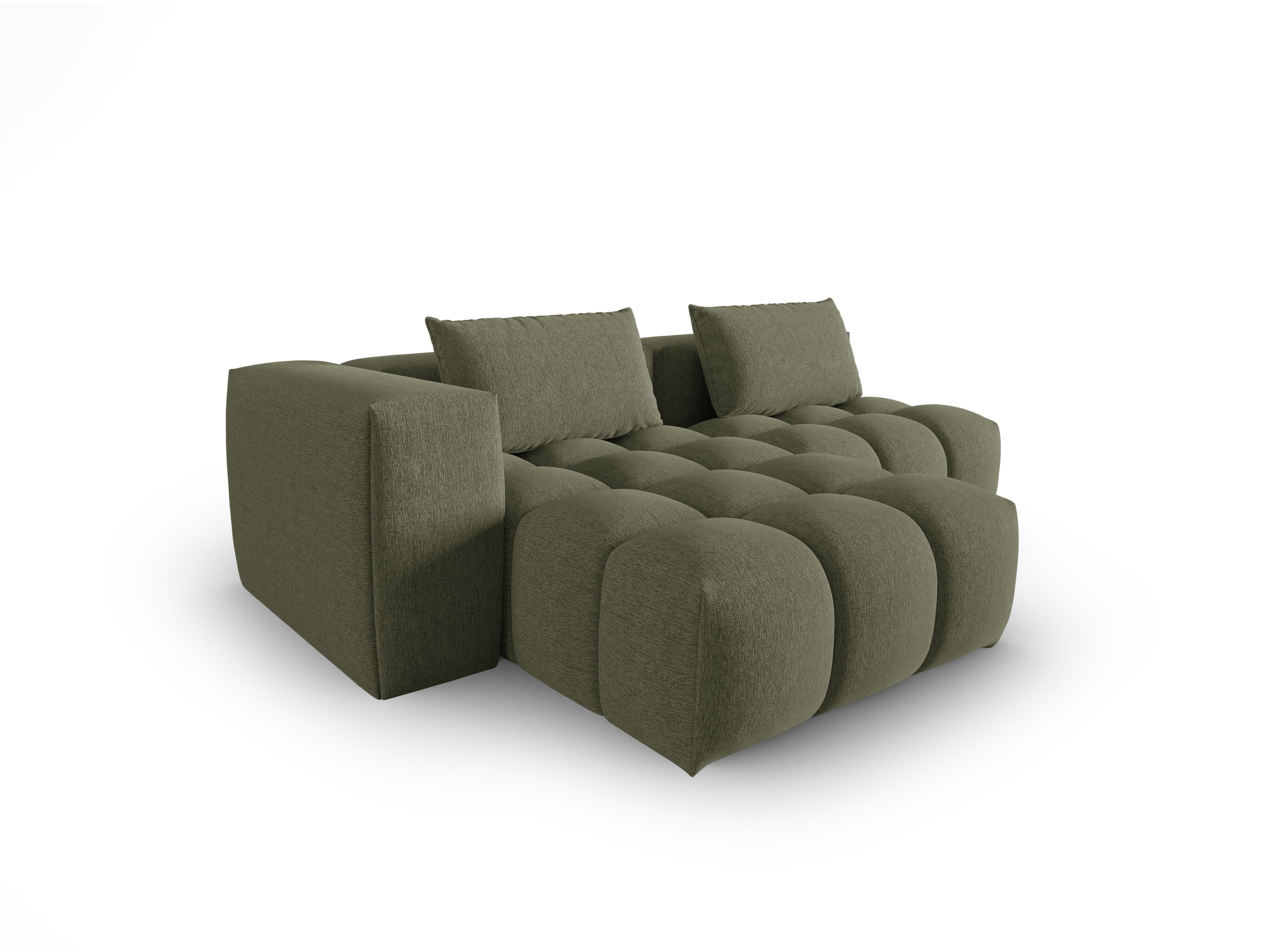 Ecksofa 3-sitzig links offen VERONA olivgrün