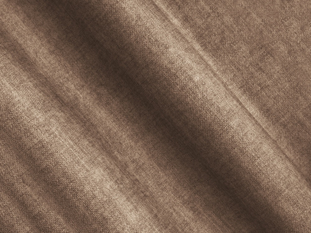 Samt-Ecksofa 3-sitzig links LORETTO dunkelbeige