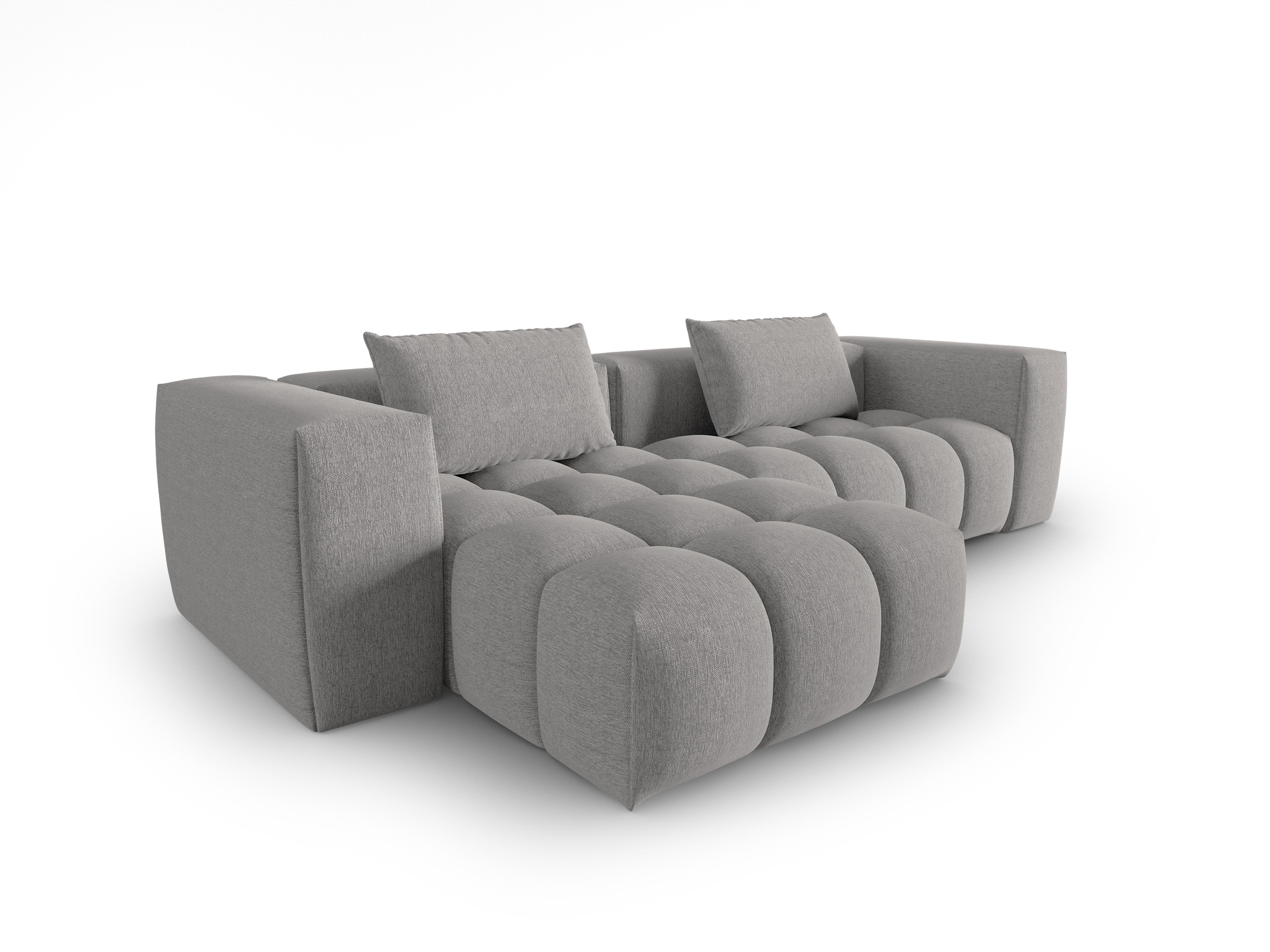 Left-facing 3-seater corner sofa VERONA warm gray