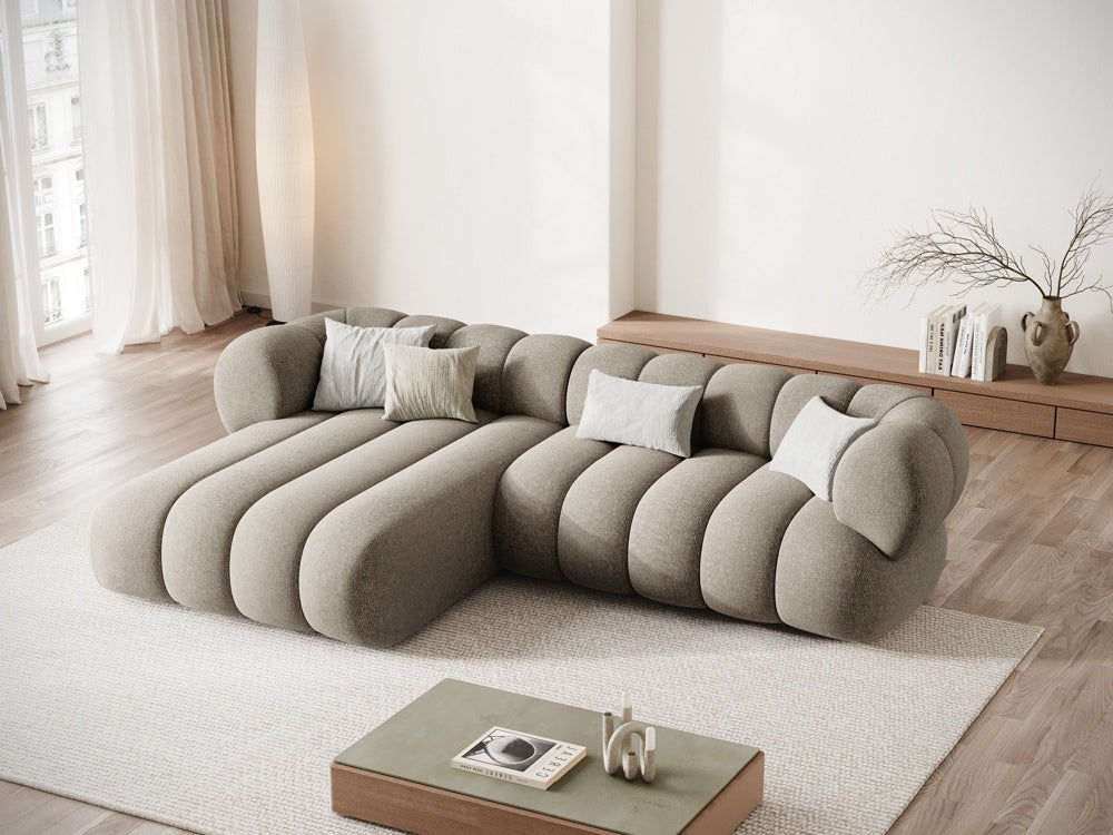 5-seater left-facing corner sofa KOGE sand