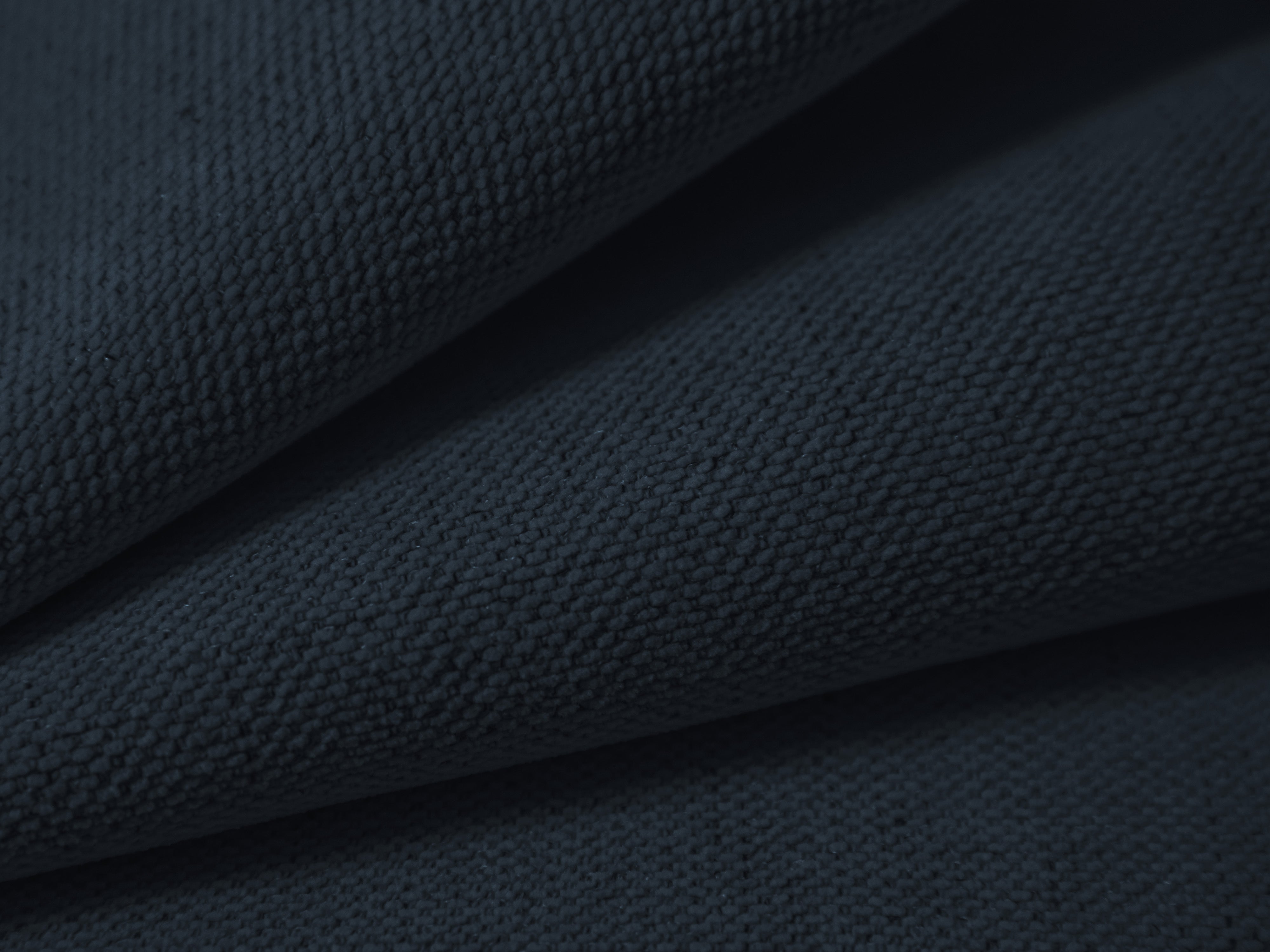 Blue Chenille Pouf CAMPI