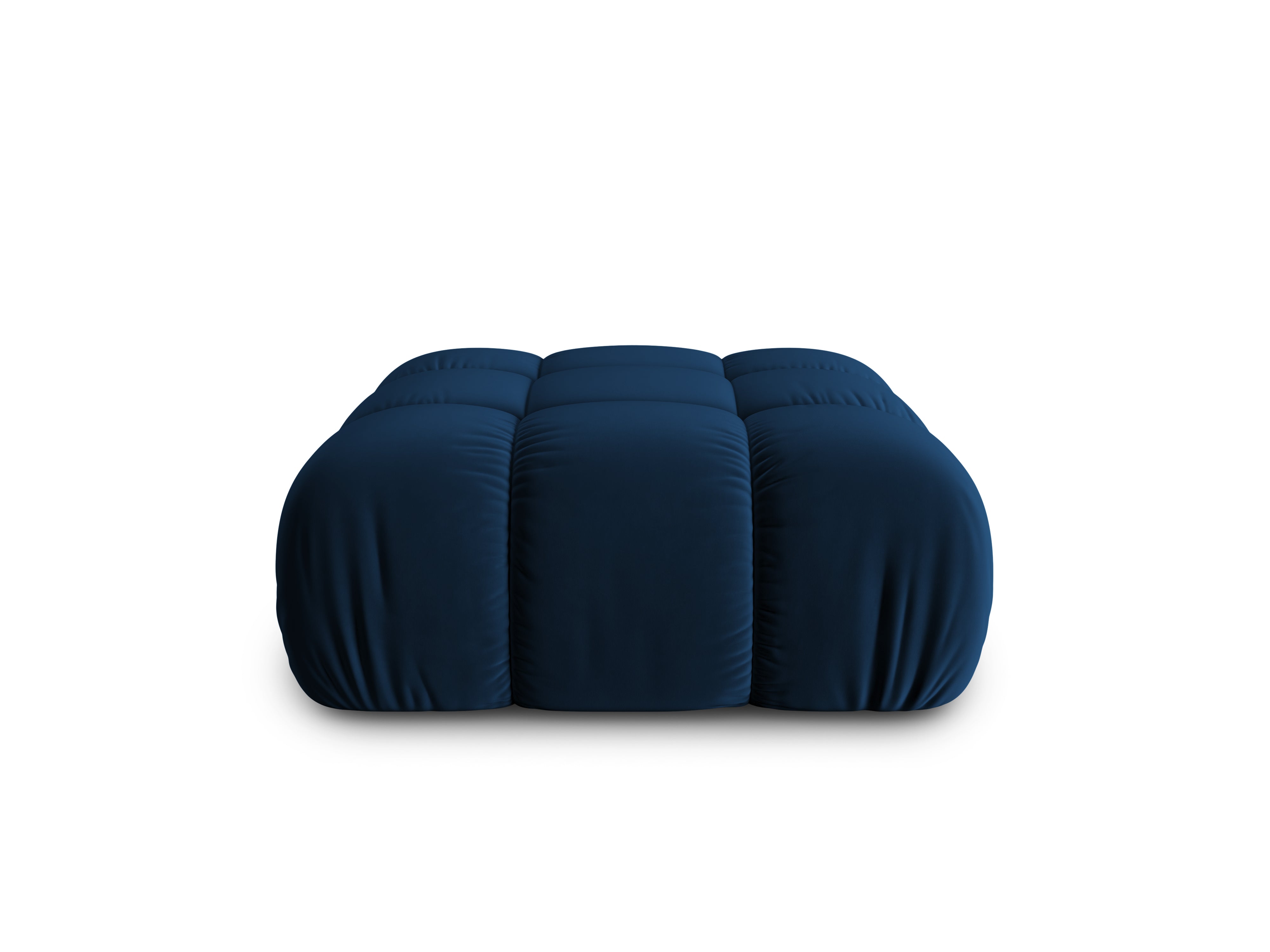 Puf van fluweel CORTINA koninklijk blauw
