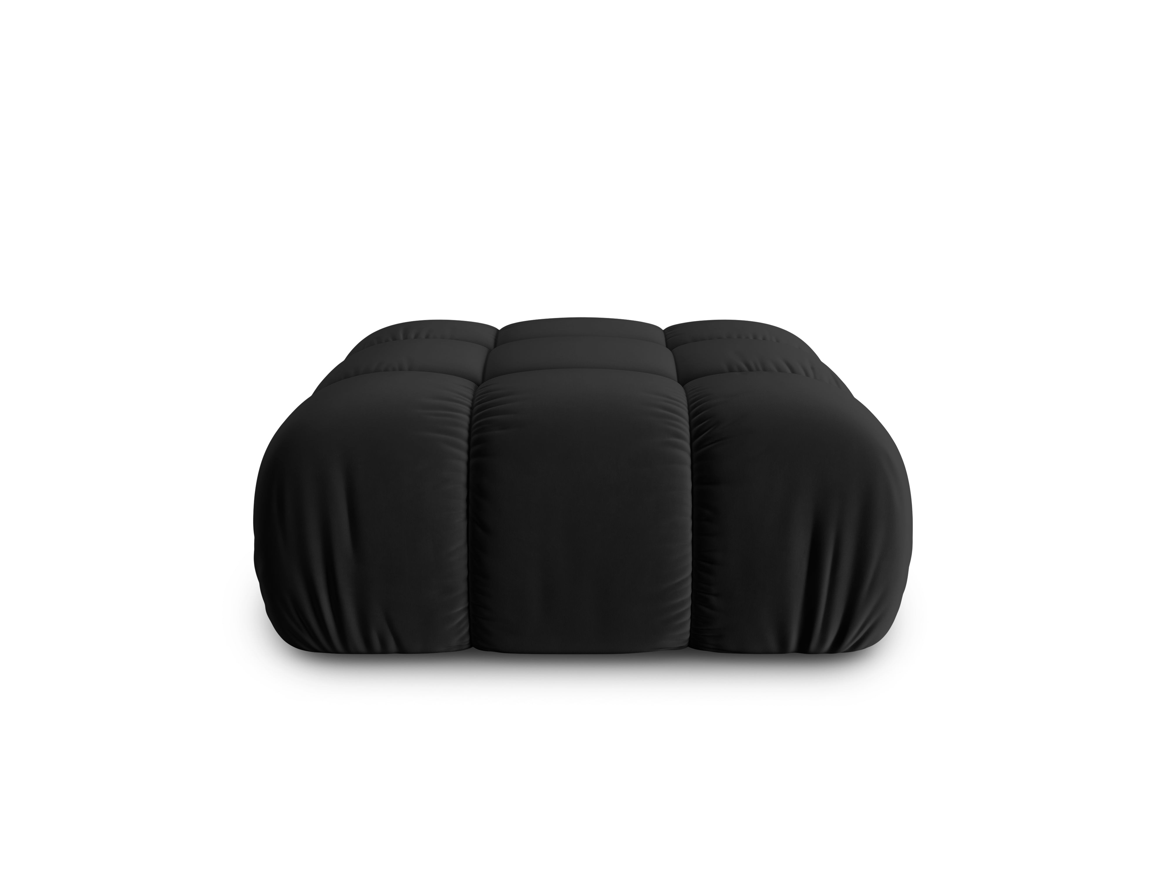 CORTINA Black Velvet Pouf