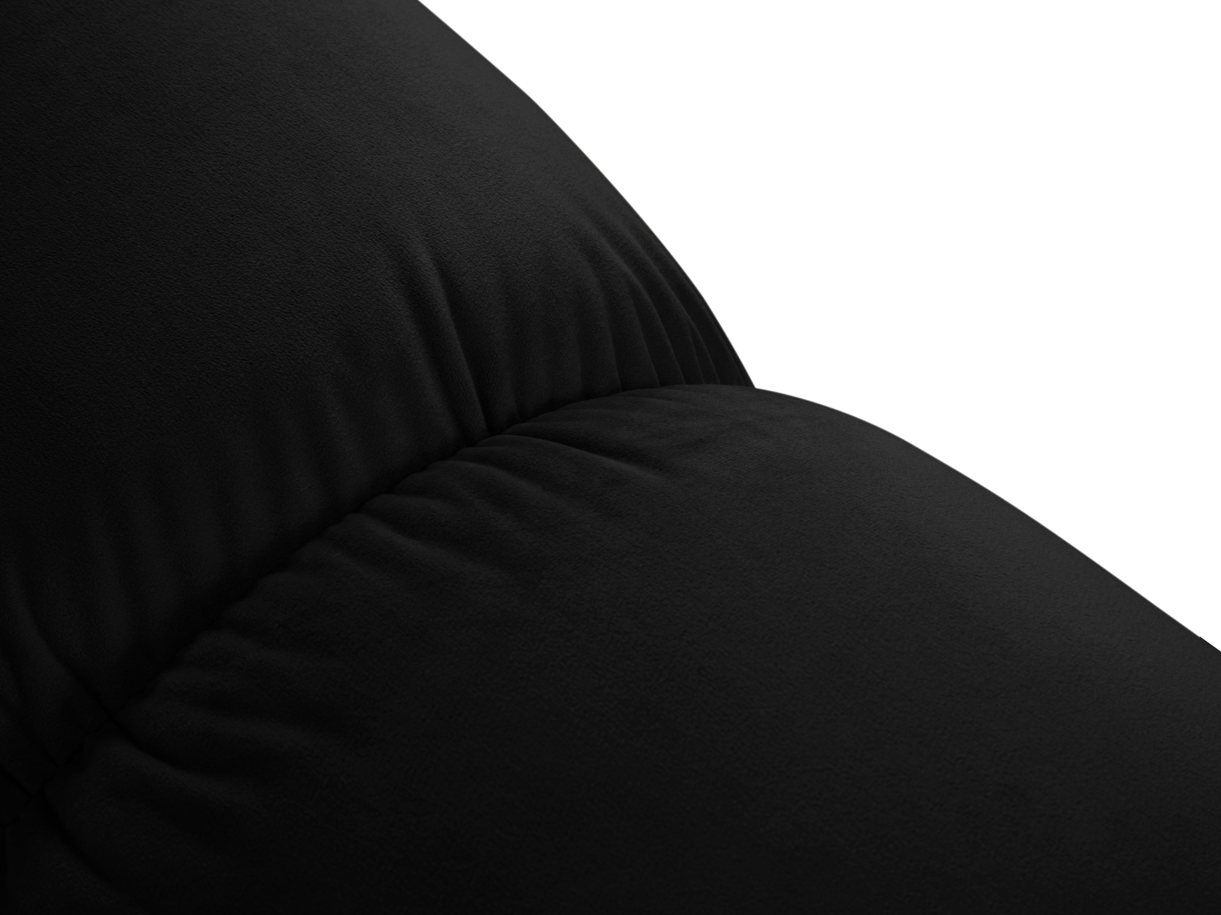 CORTINA Black Velvet Pouf