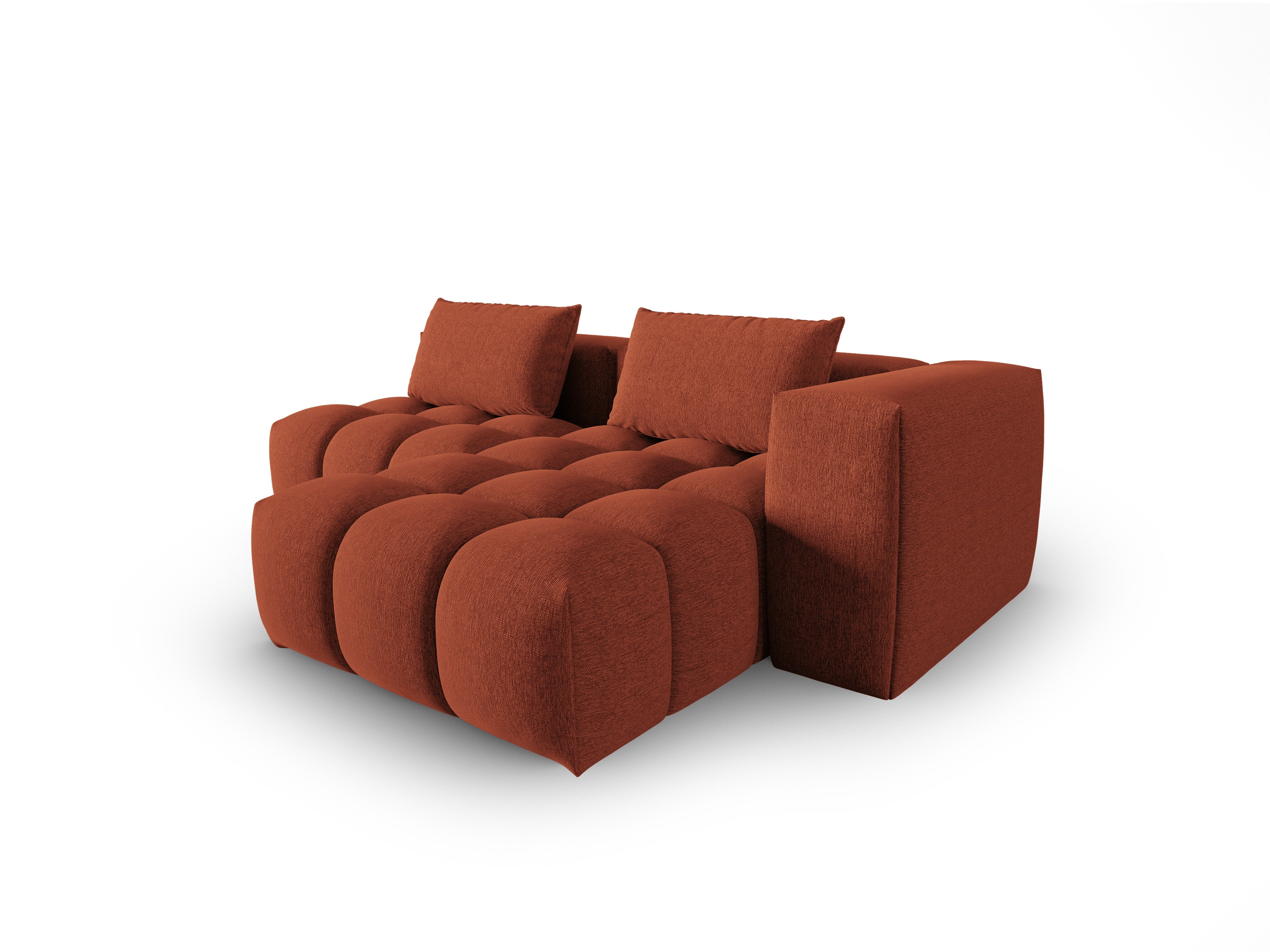 3-sitziger offener Ecksofa VERONA koralle rechts