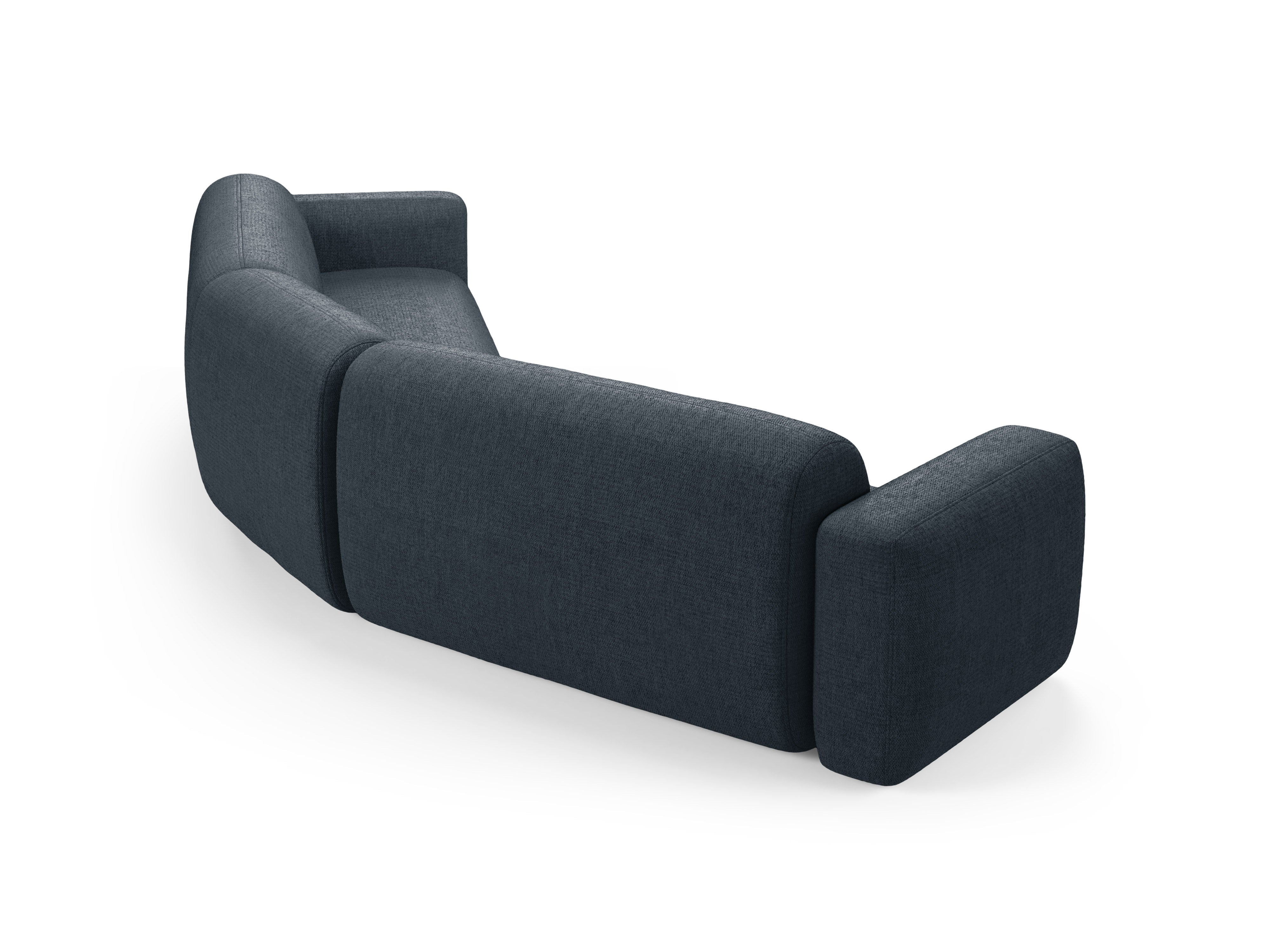 Symmetrical Corner Sofa STRINO Blue Chenille