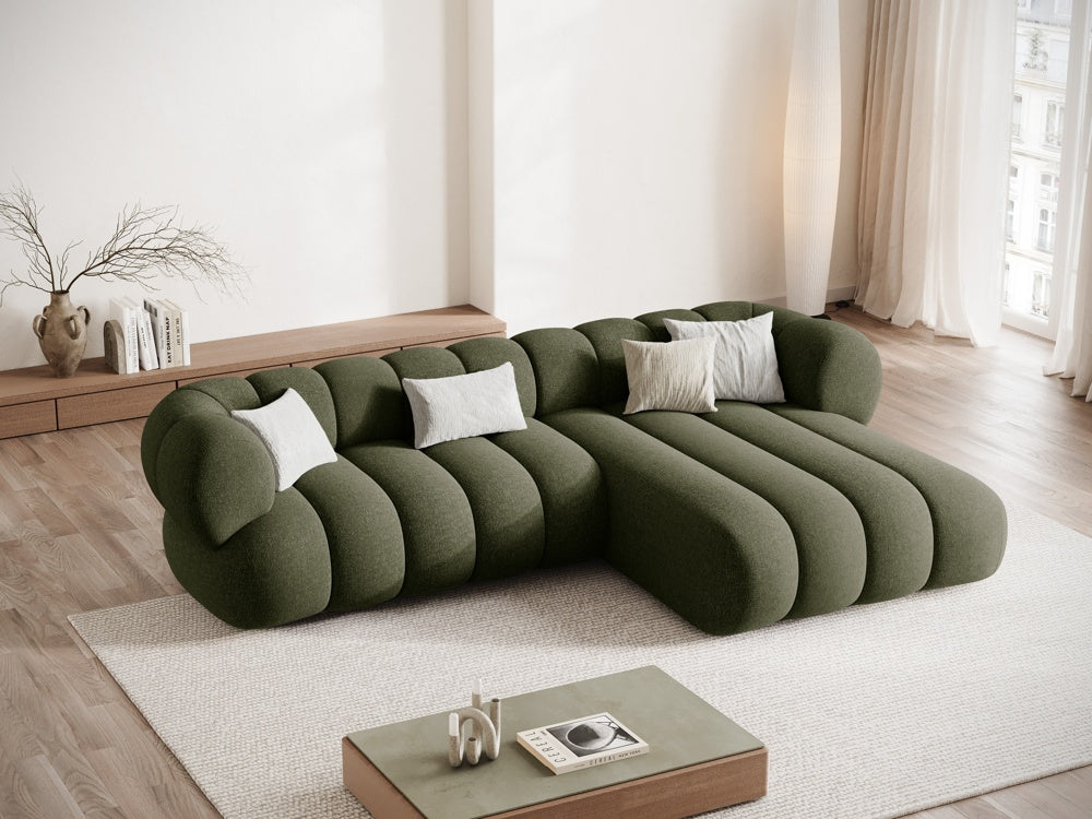5-seater right-facing corner sofa KOGE olive