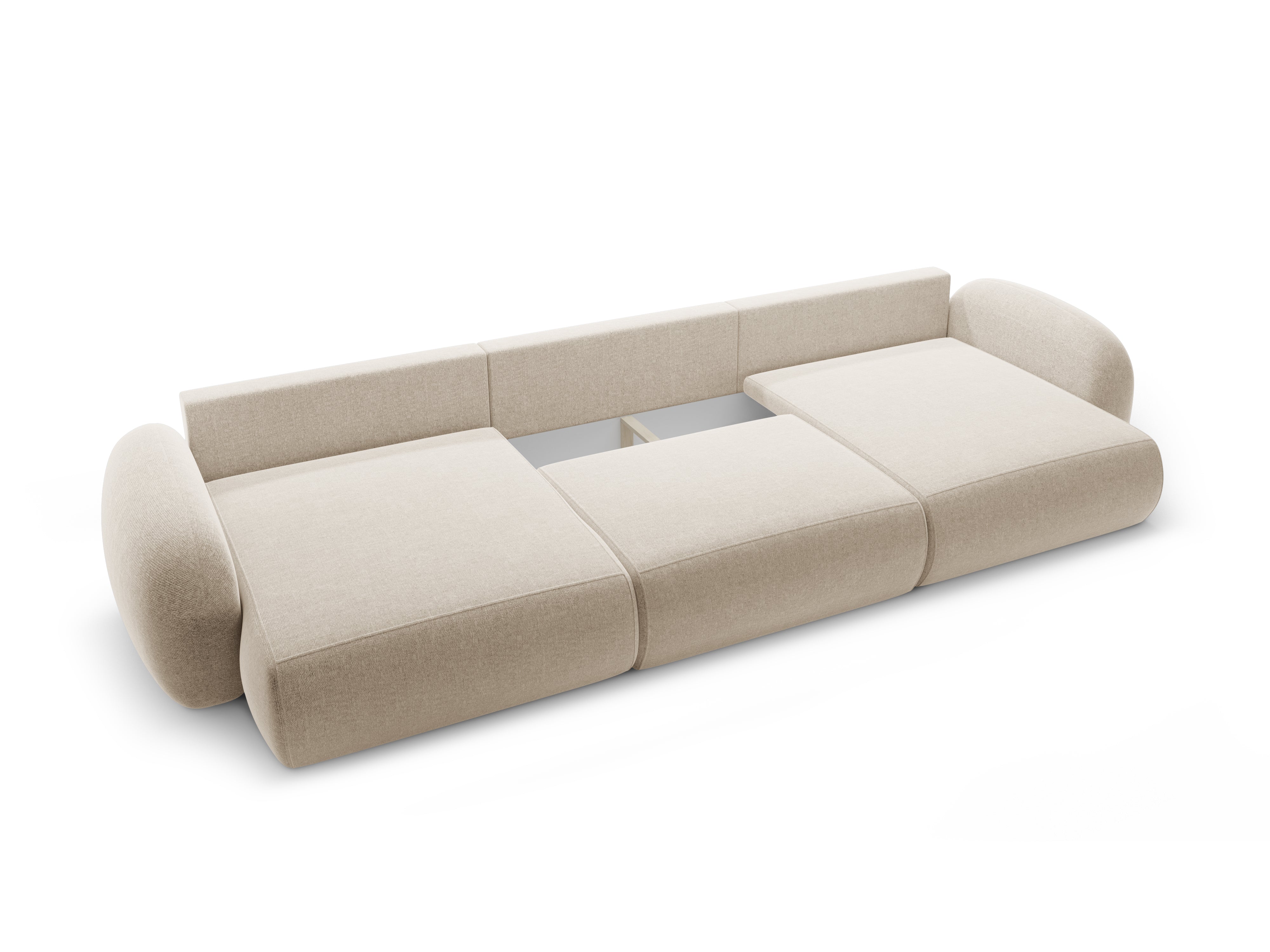 Panoramic Sofa with Sleeping Function for 5 People TONALE Sand