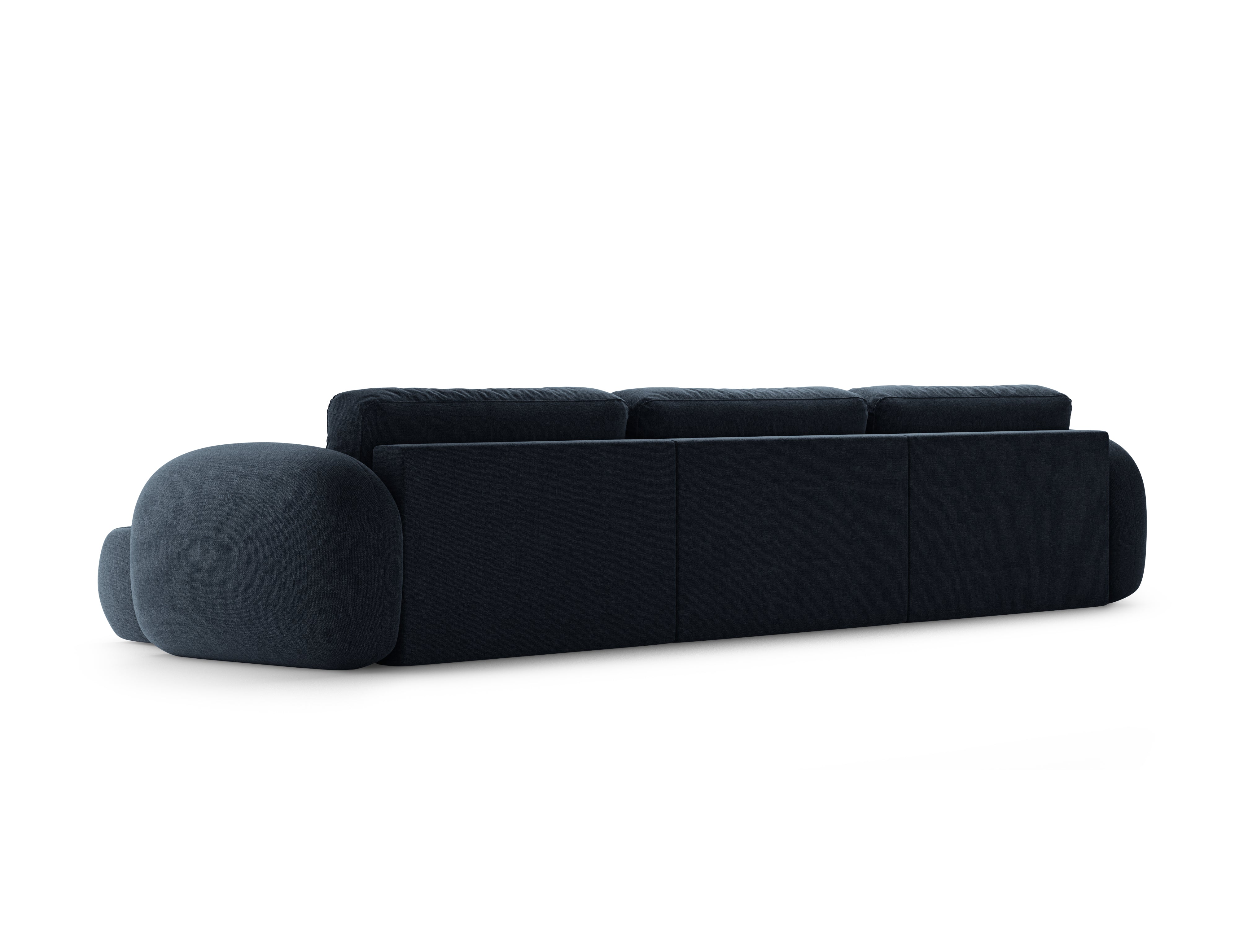 Panoramisches Sofa mit Schlaf-Funktion für 5 Personen TONALE in Granatblau