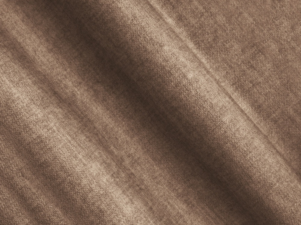 Sofa panoramisch samtig 6-sitzig KOGE dunkelbeige