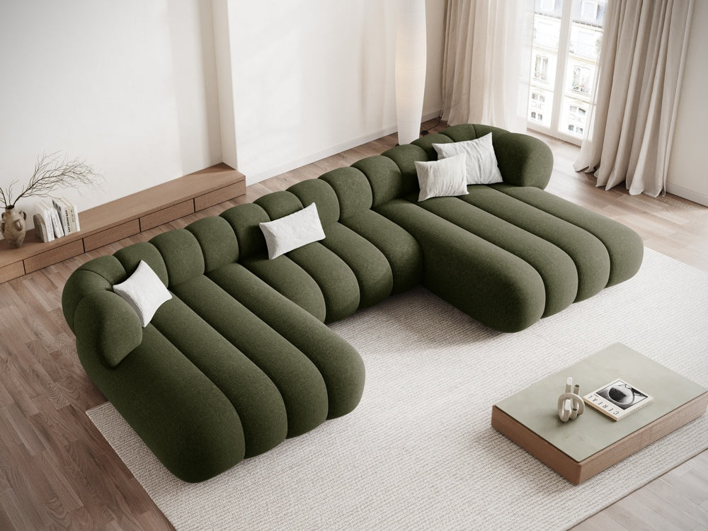 KOGE Olive Green 6-Person Panoramic Sofa