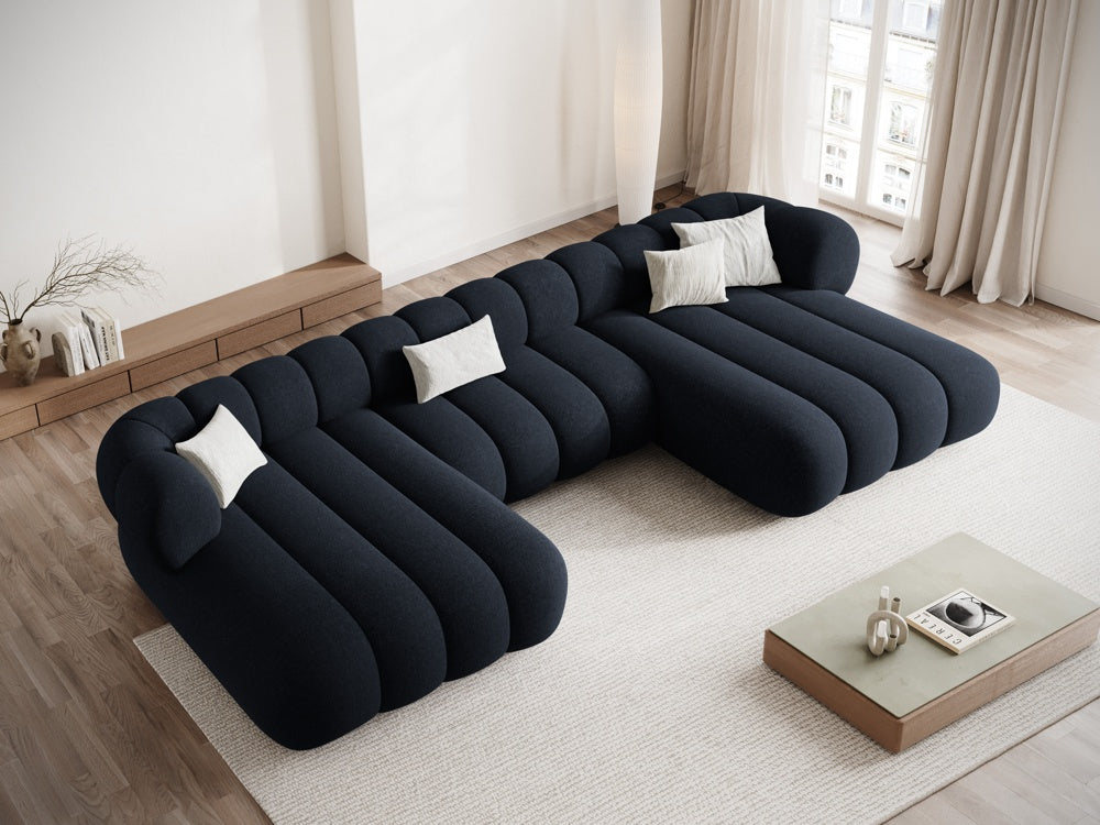 Panoramic Sofa for 6 People KOGE Navy Blue