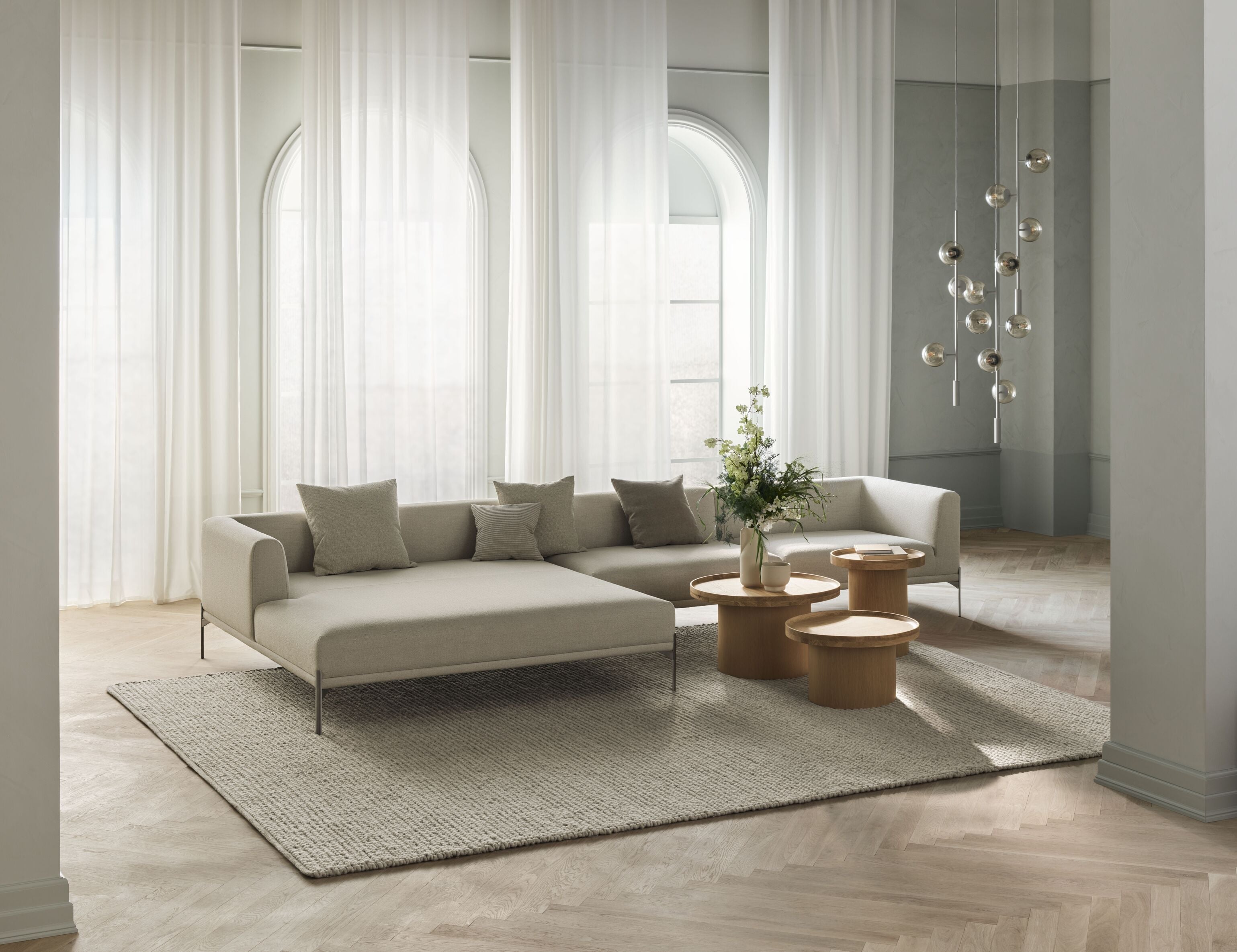 Plateau Couchtisch Eiche Holz