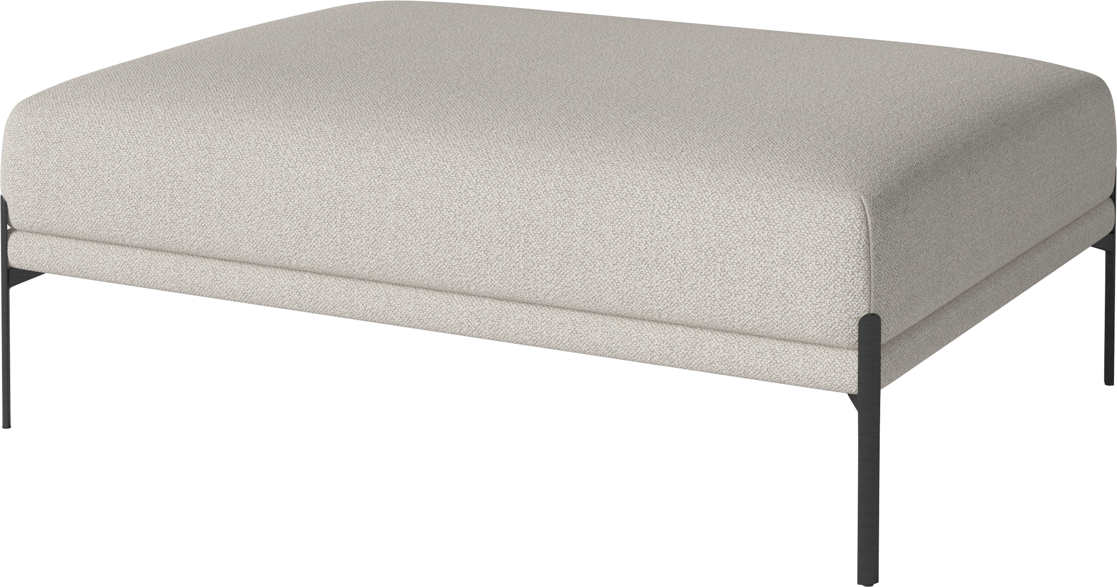 Puf CAISA zwarte stalen basis