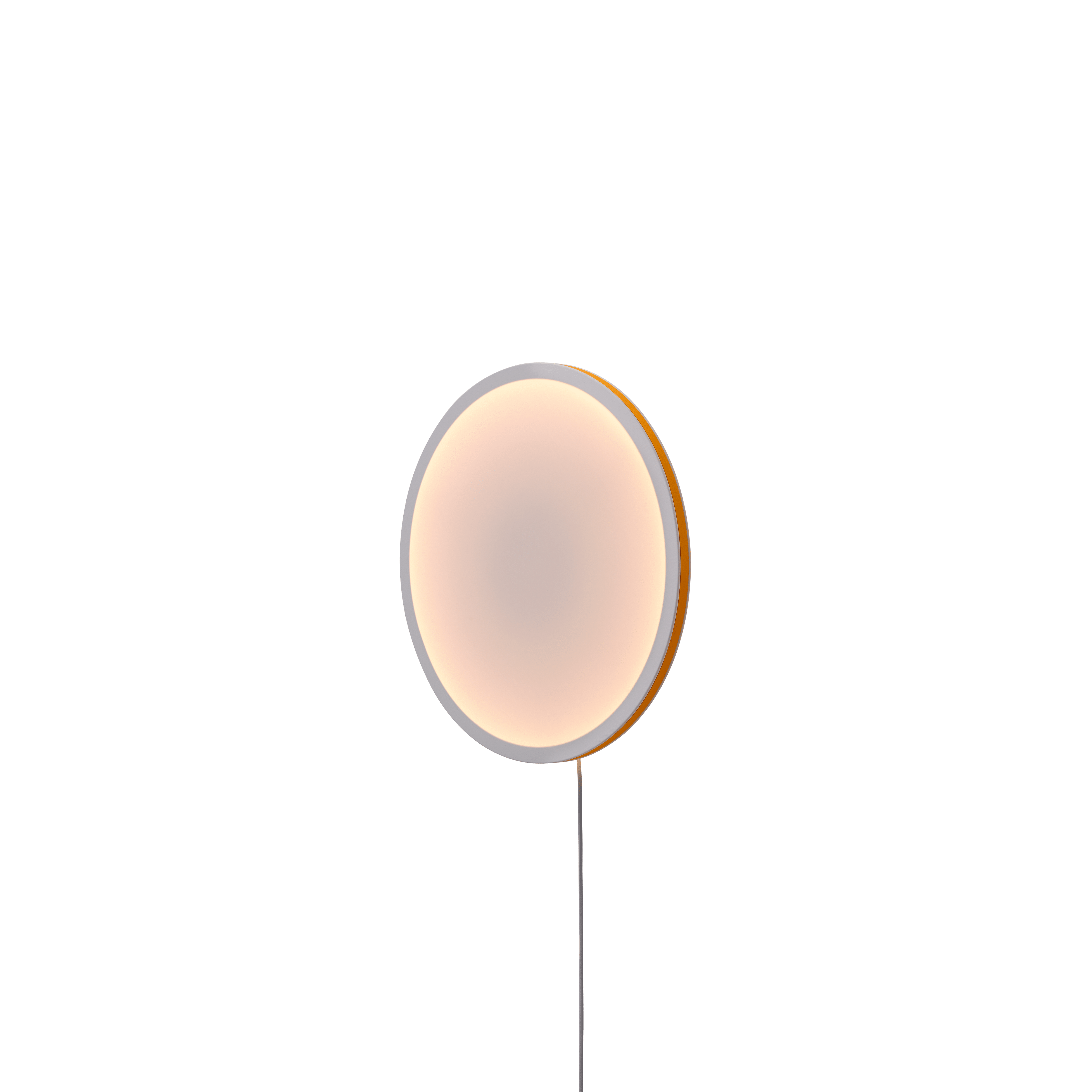 Wandlamp CALM wit met oranje rand