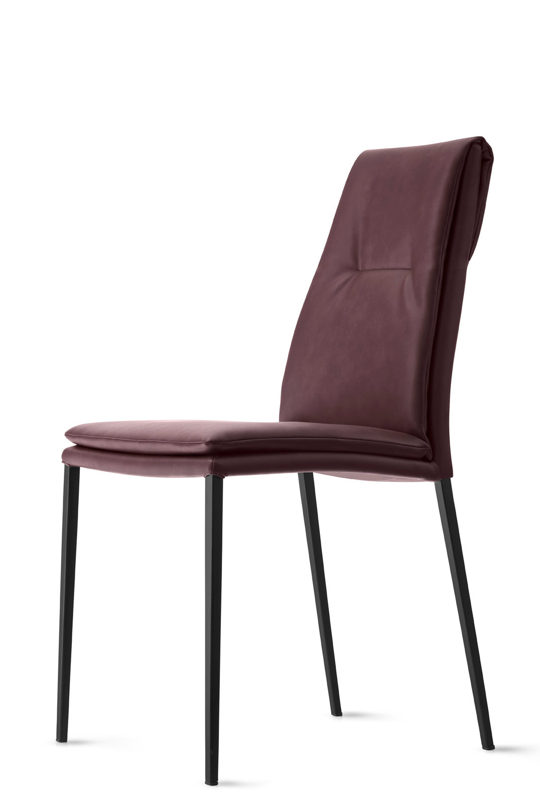 Krzesło CARMEN tapicerowane z czarną podstawą – Calligaris