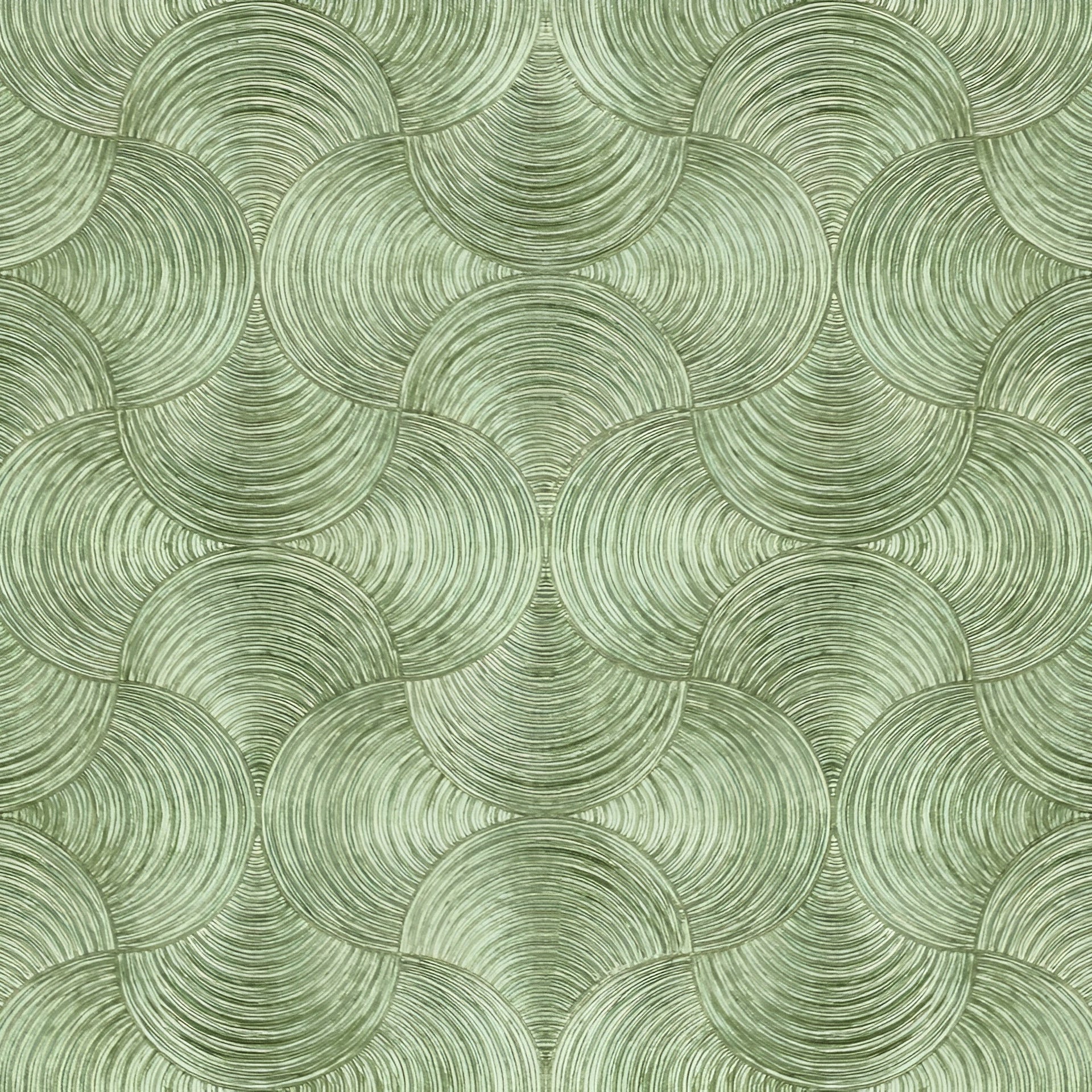 Metallic Structural Wallpaper with Abstract Pattern APHELIE - VERT Green