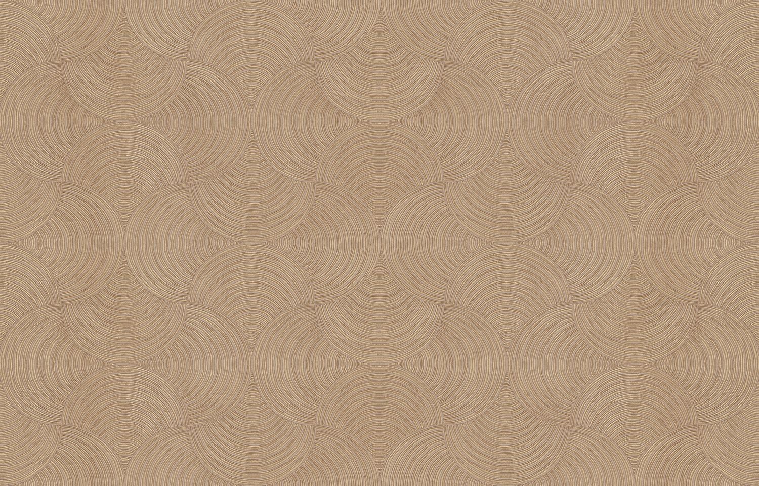 Metallic Structural Wallpaper with Geometric Pattern METEORE - MORDORÉ Copper