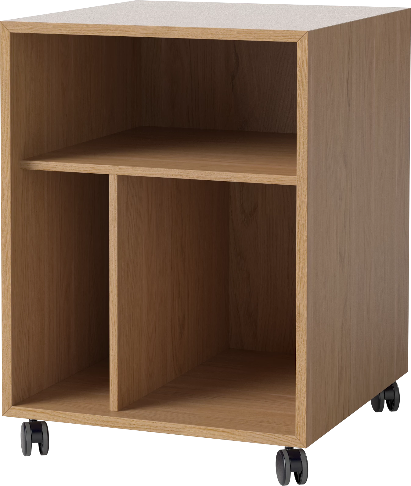 CASE kast op wielen eikenfineer