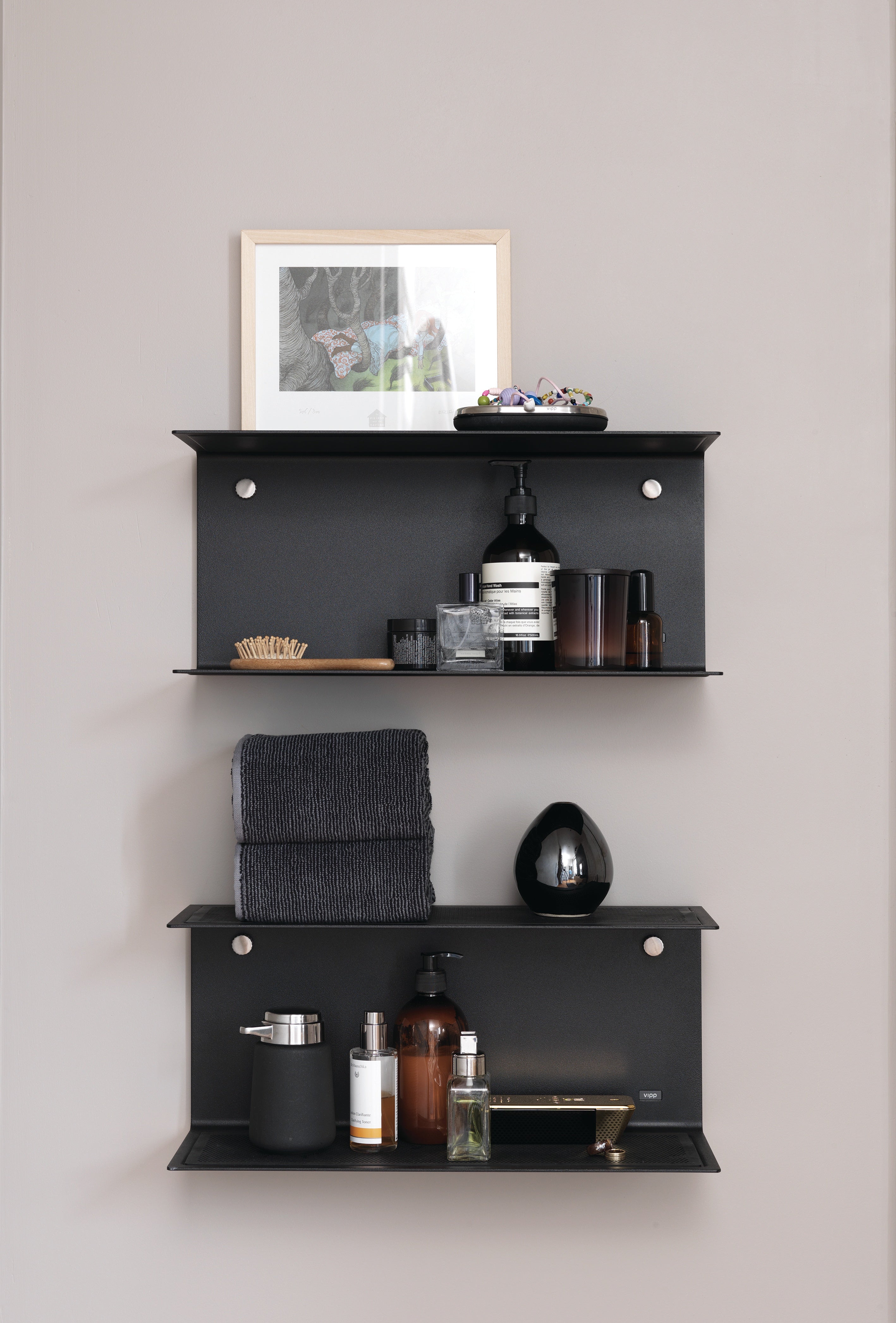 Wandplank VIPP zwart