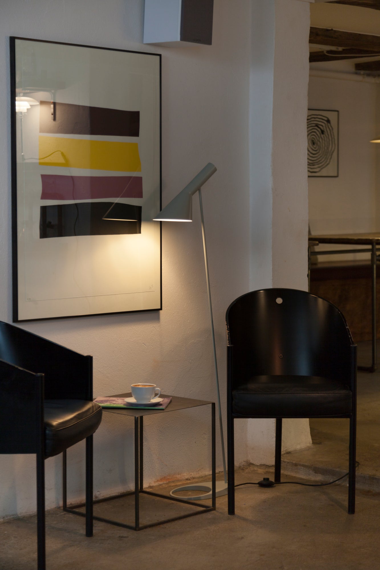 AJ floor lamp orange