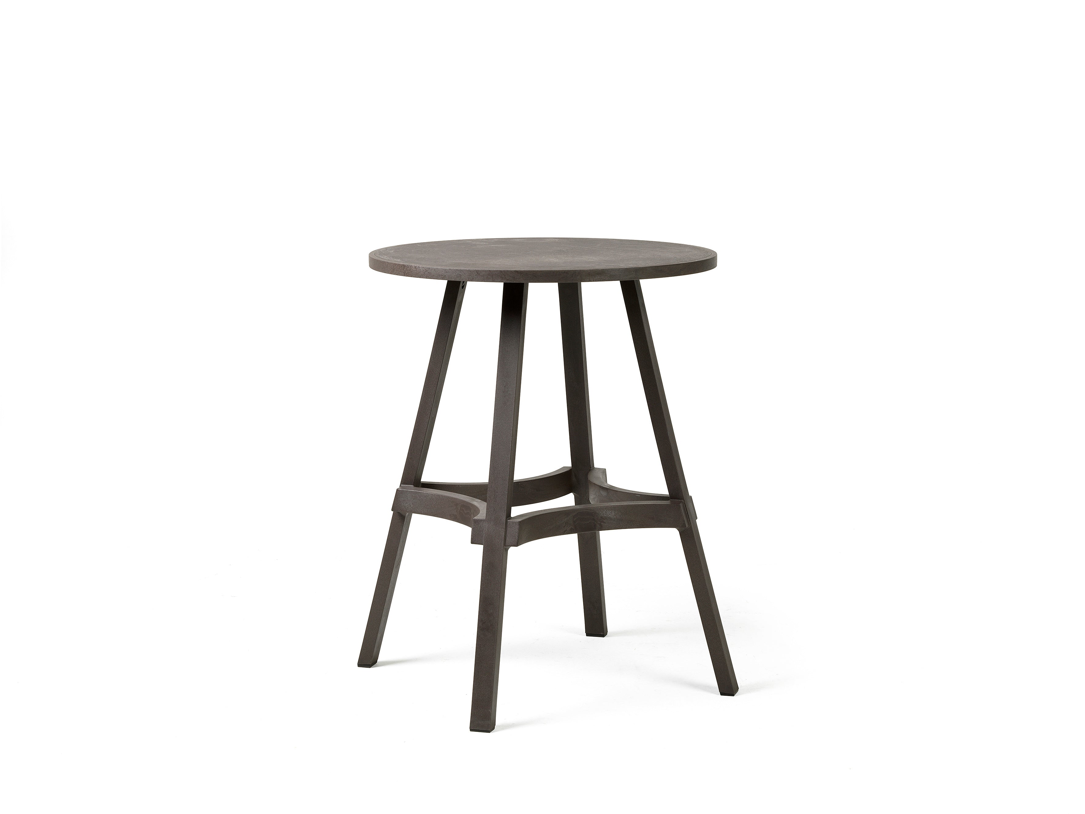 Buiten tafel rond COMBO aardachtig bruin