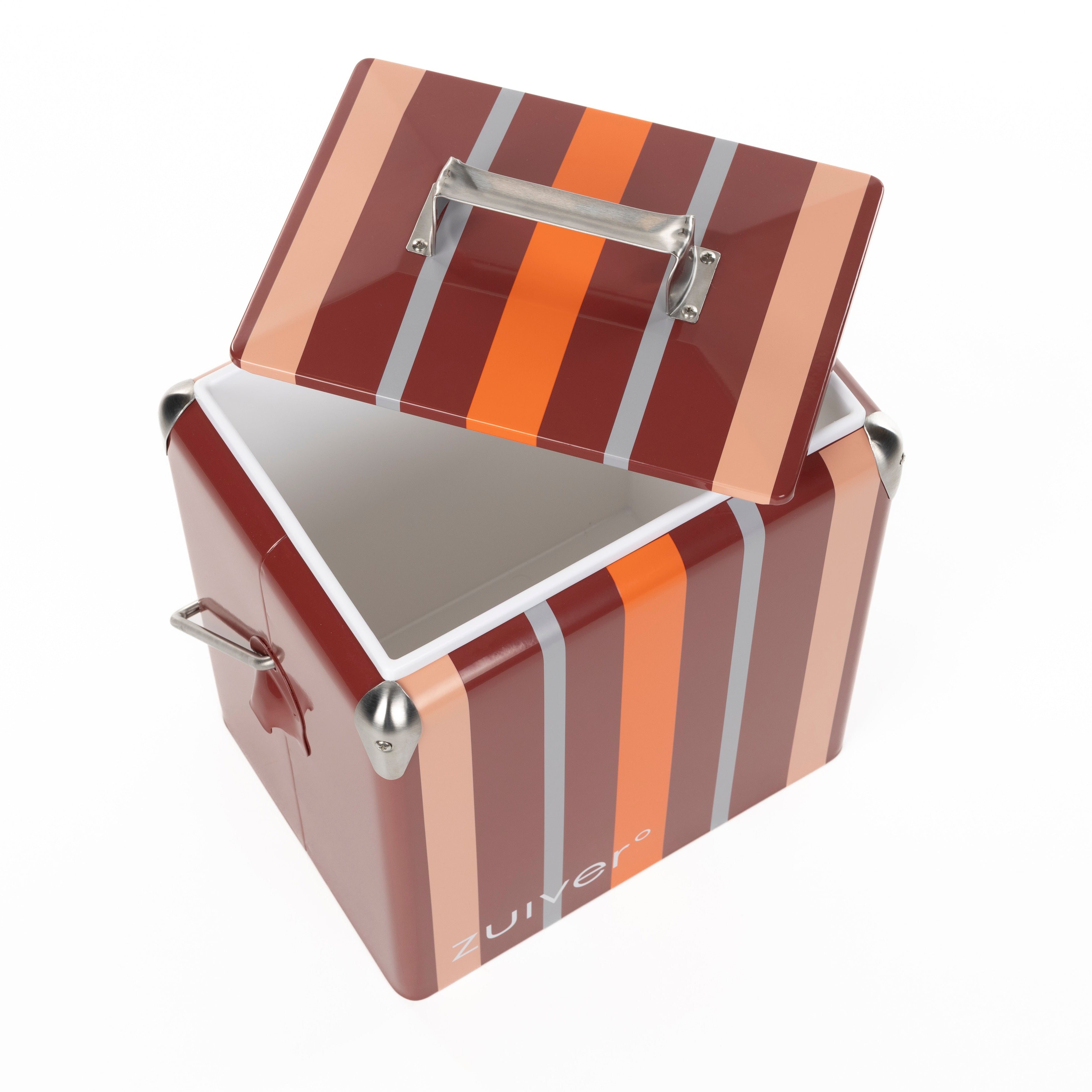 BE WINE Portable Refrigerator Burgundy with Orange and Gray
