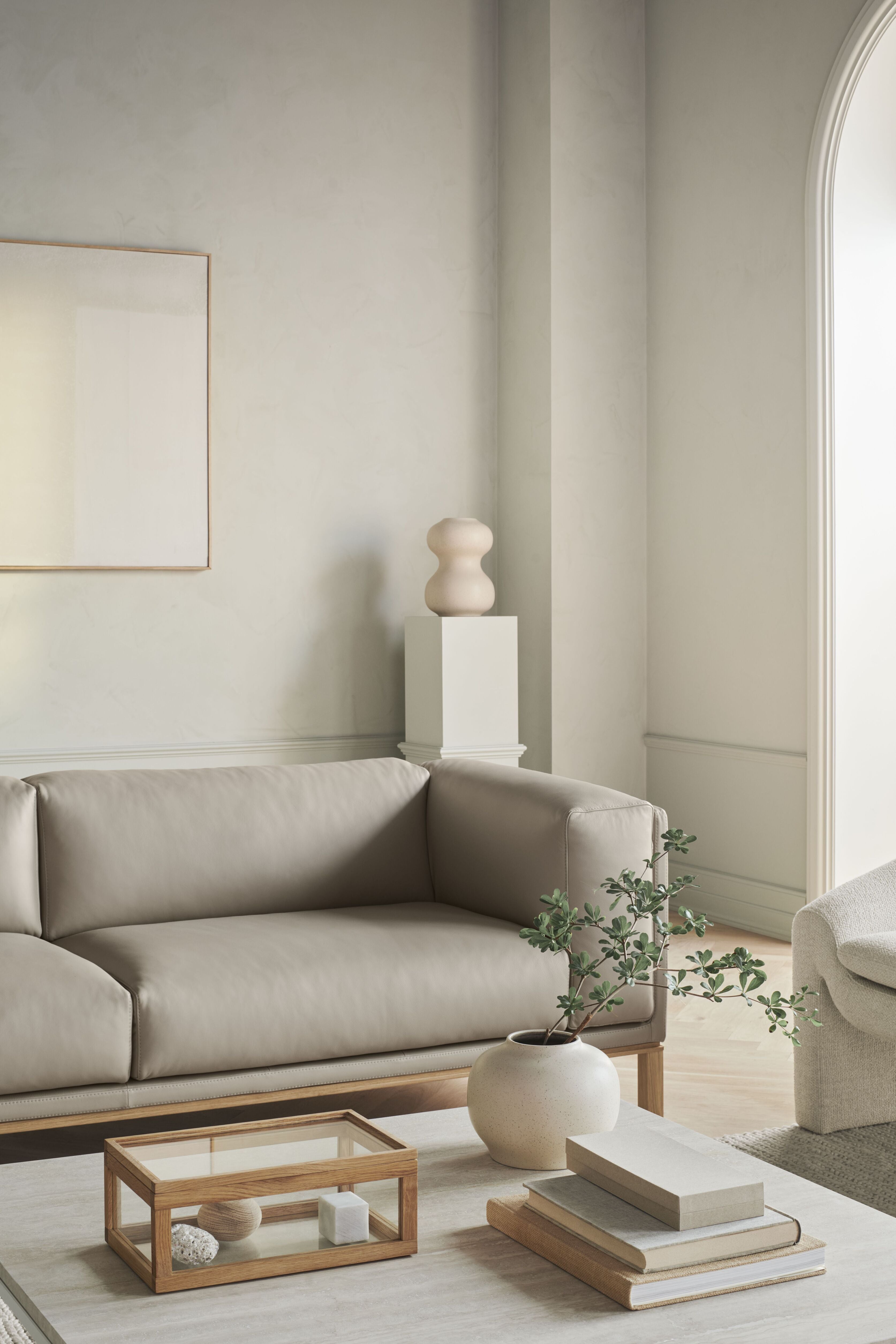 Sofa 2-module COSY donkere basis