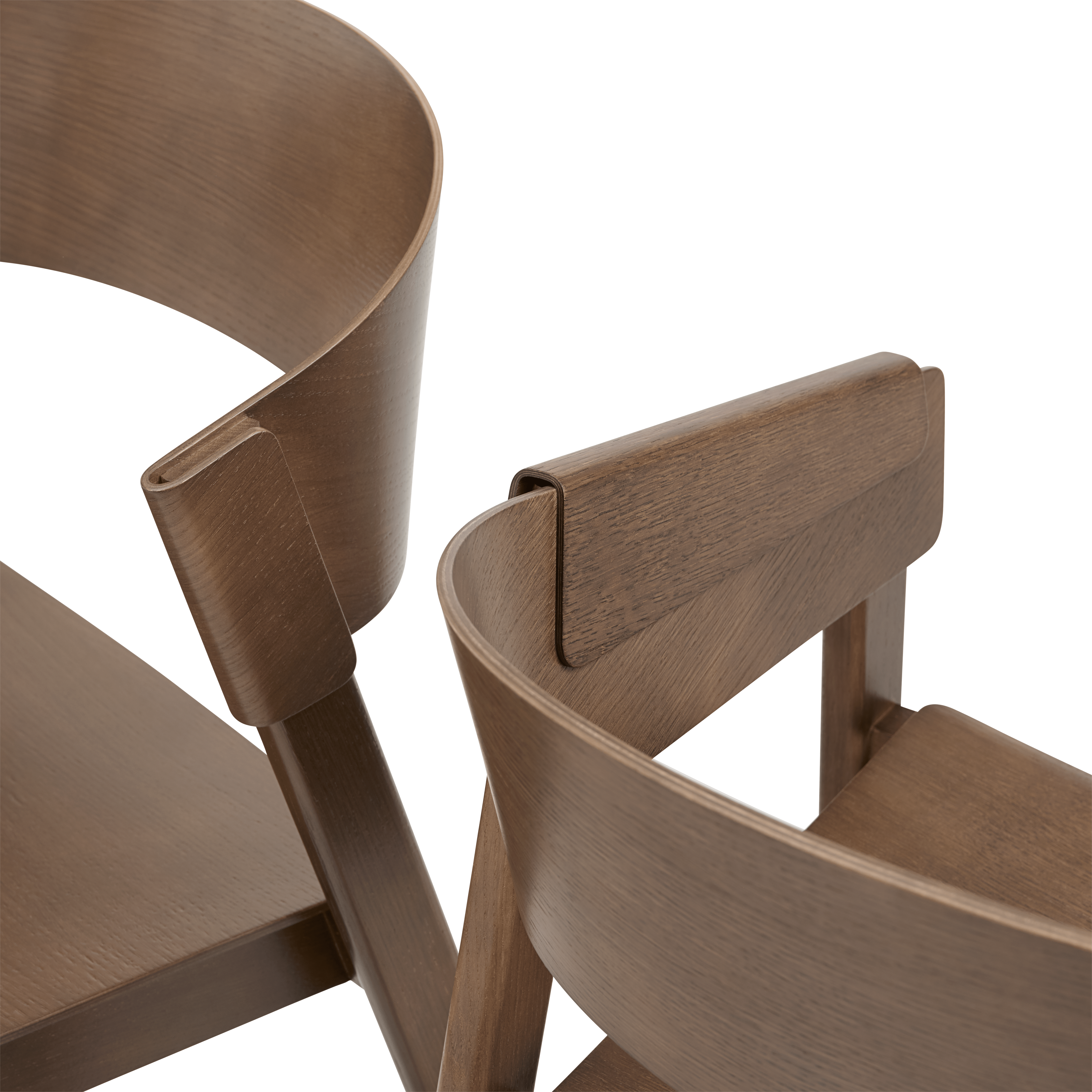 Fauteuil met armleuningen COVER donker eikenfineer