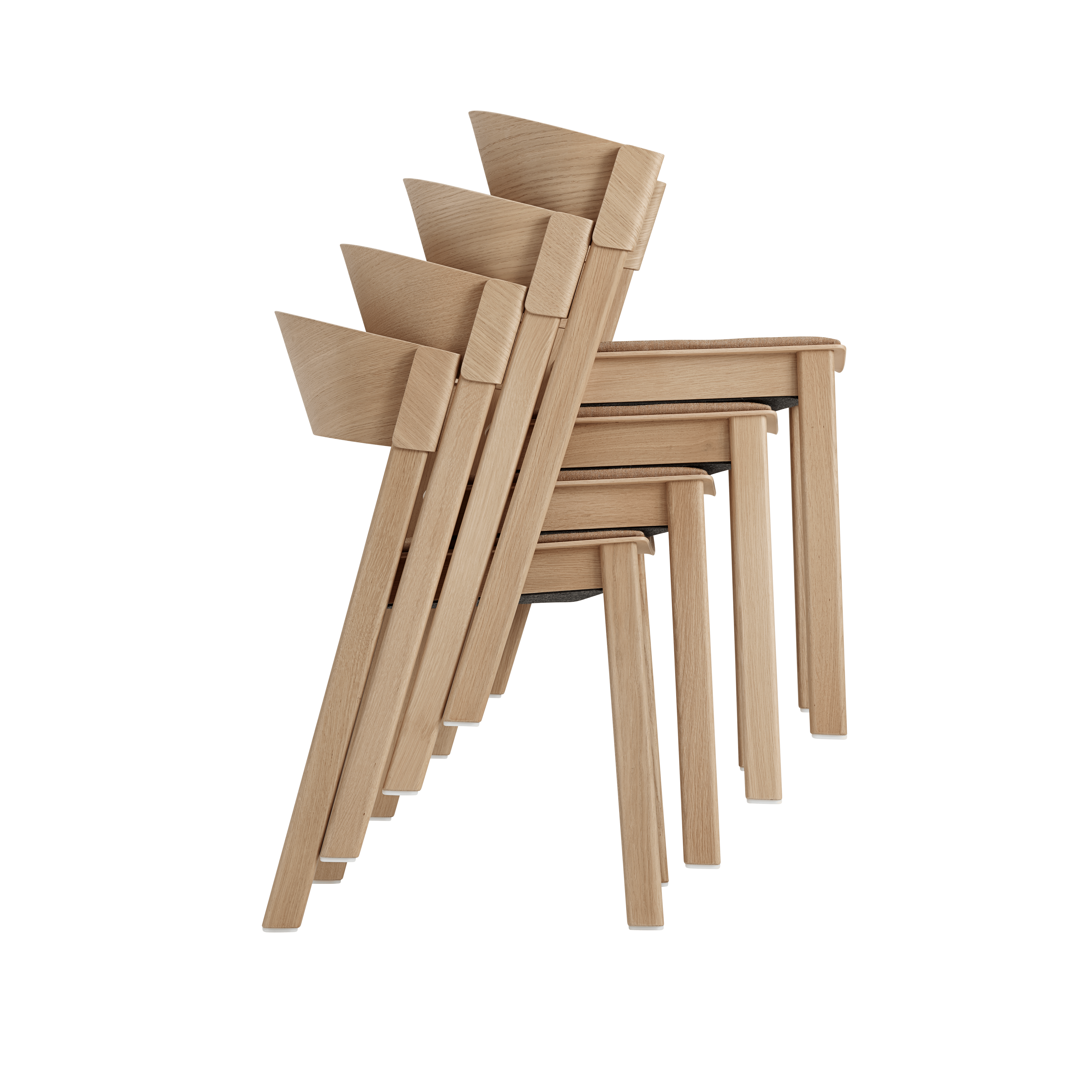 Gepersonaliseerde COVER stoel met eikenhouten basis