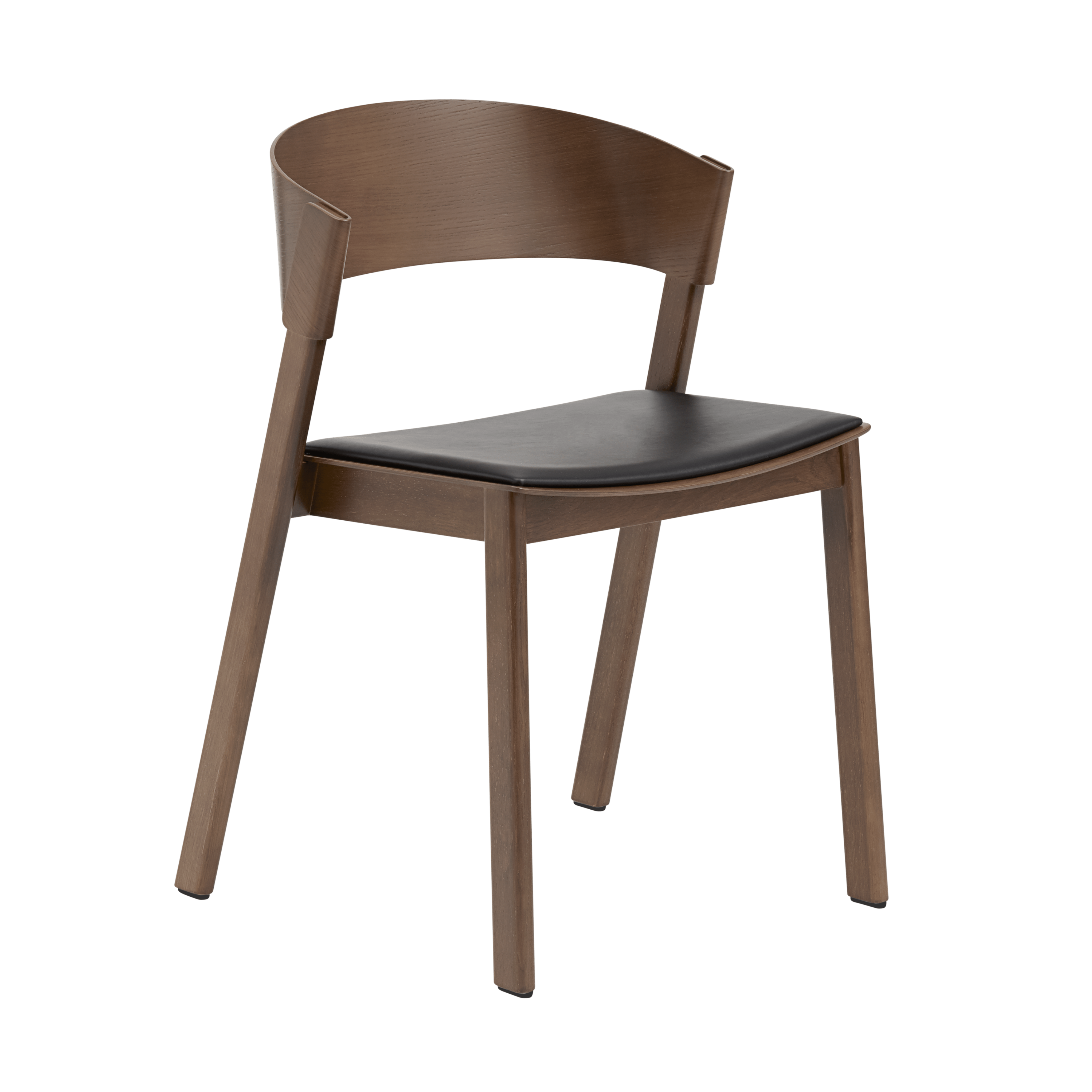 COVER stoel, gepersonaliseerd met een donkere eiken basis