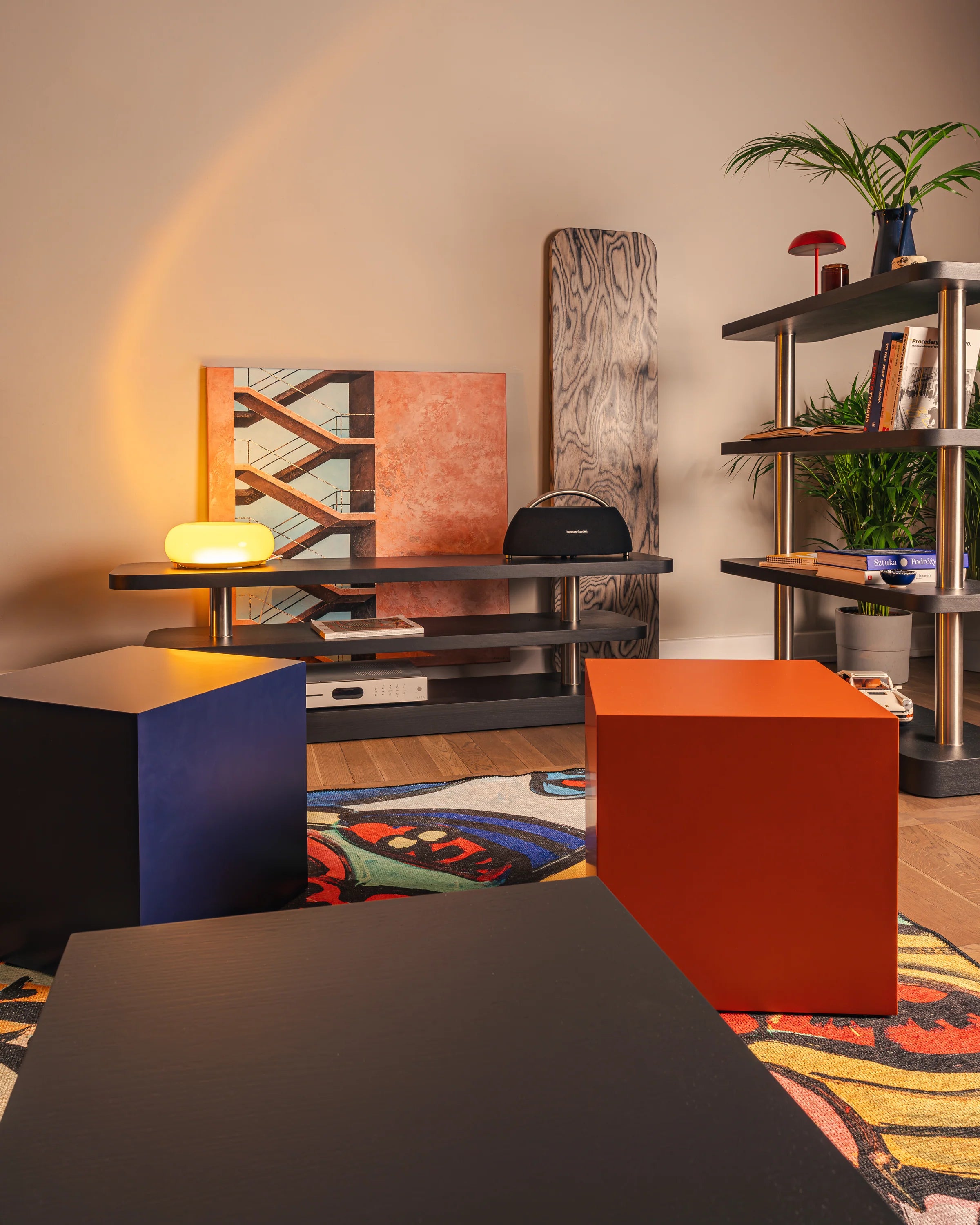 Beistelltisch CUBE kobaltblau