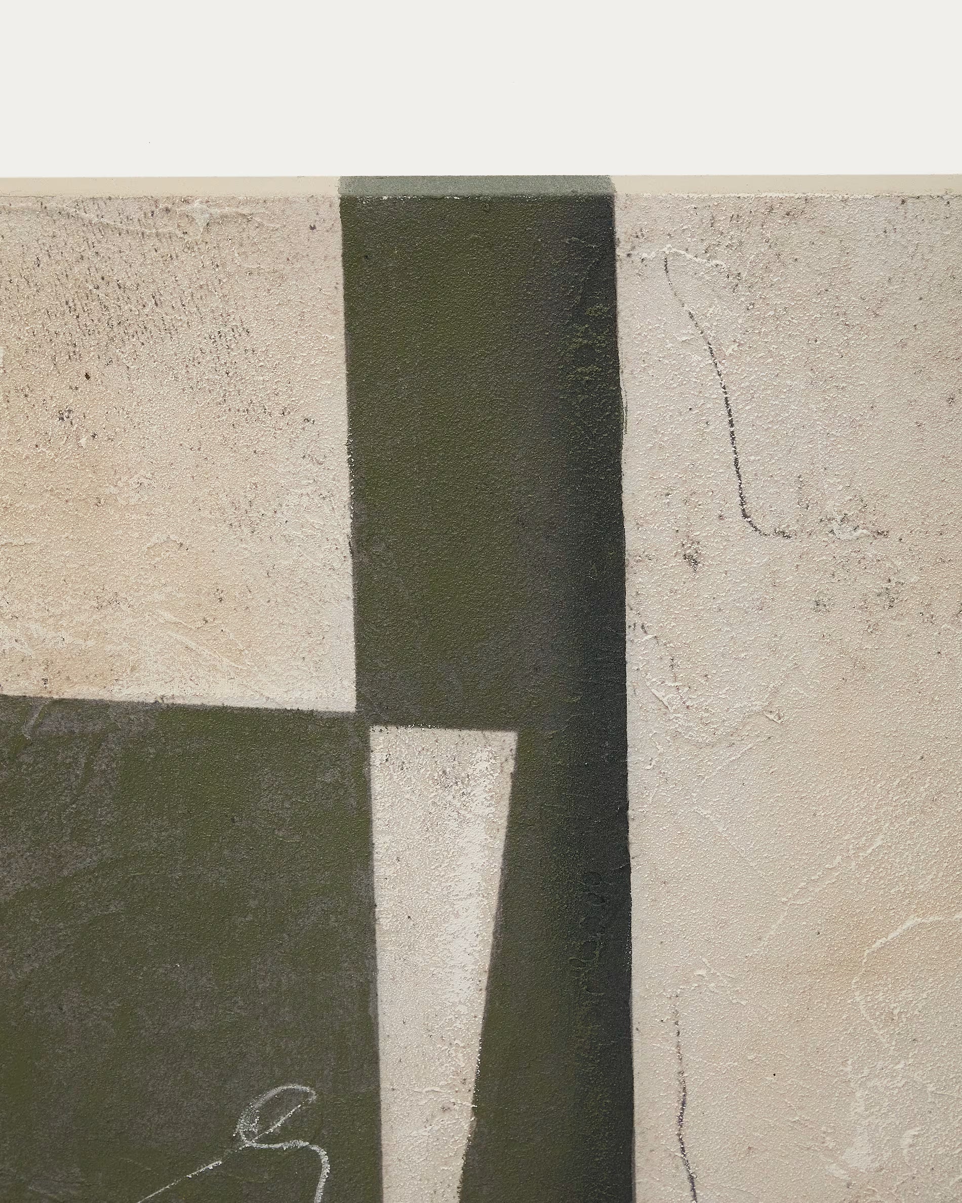 Schilderij FIDA groen met beige