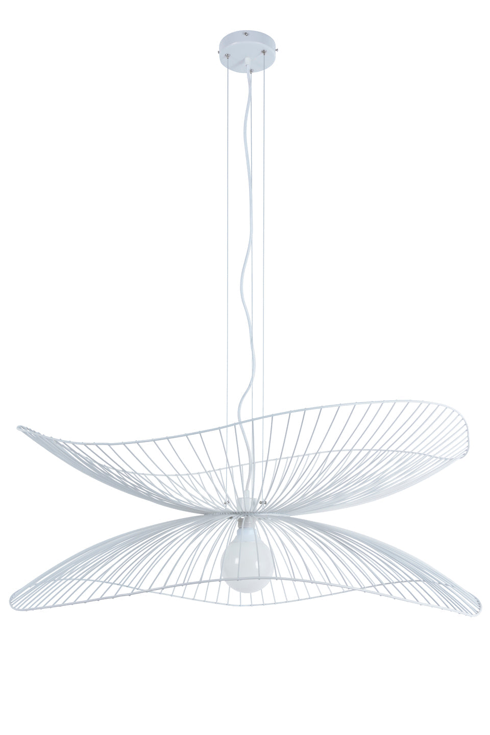 Lampa wisząca LIBELLULE biały – metal, Forestier